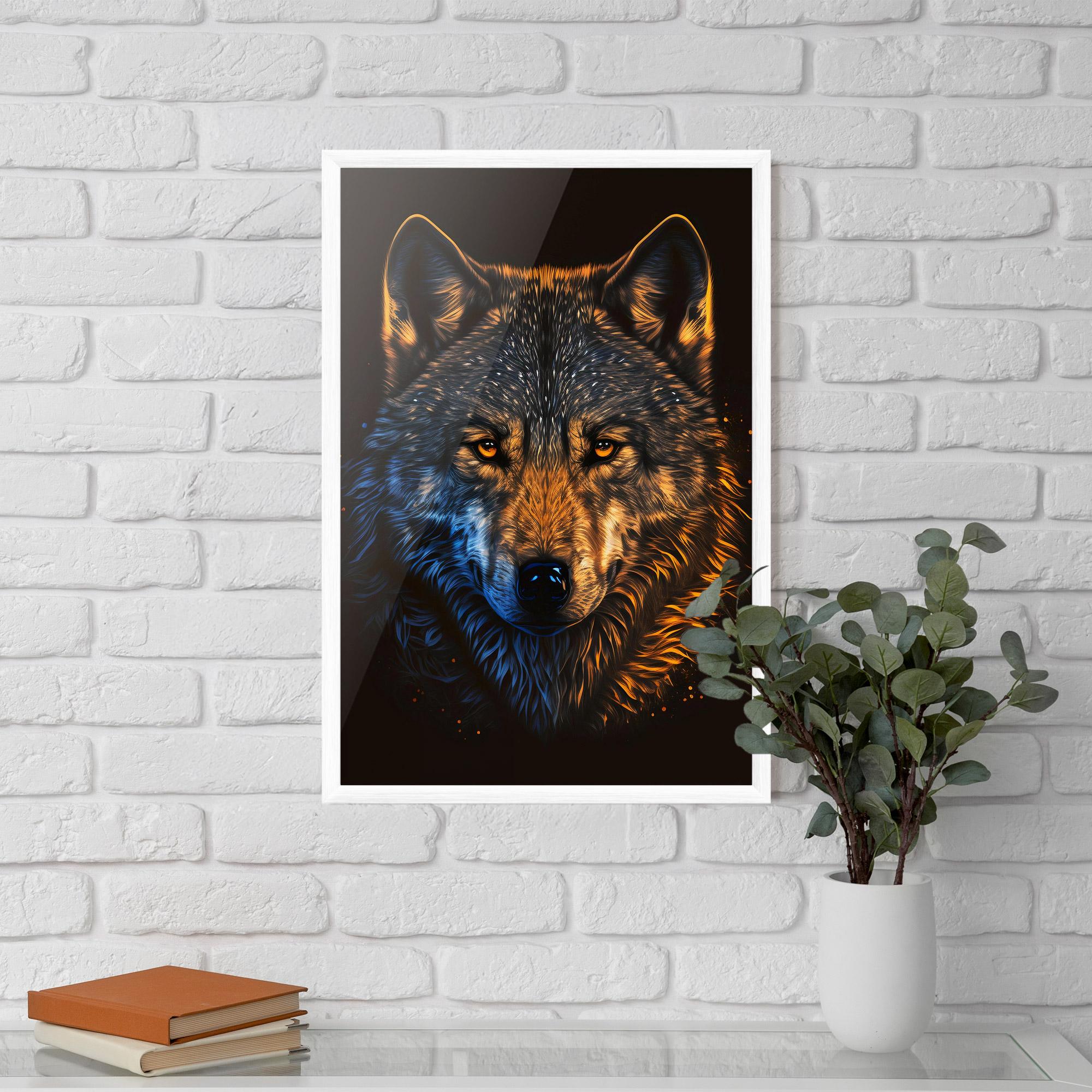 Gerahmte Poster Alpha Portrait mockup 5