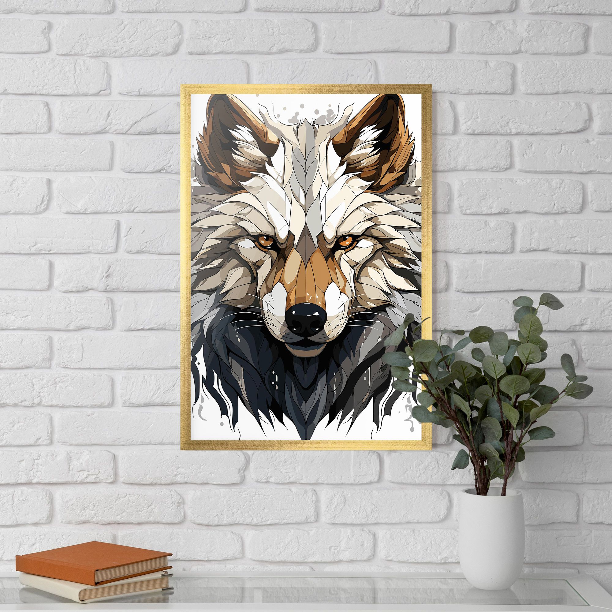 Brown Wolf mockup 5