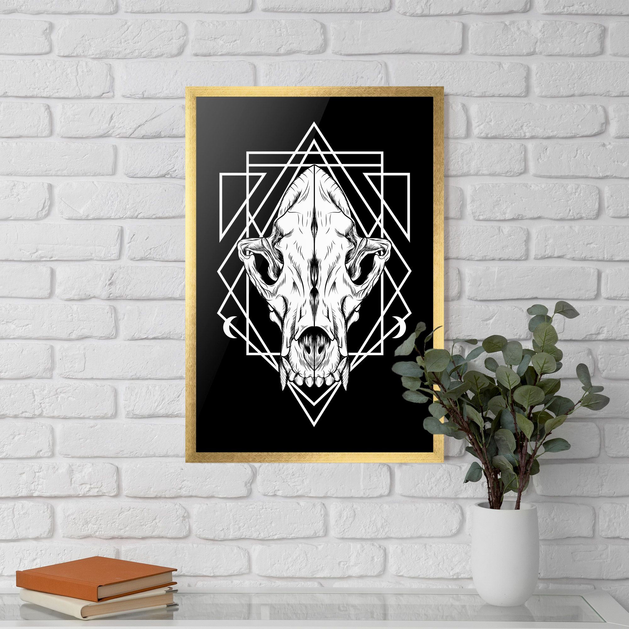 Dark Wolf Skull mockup 5