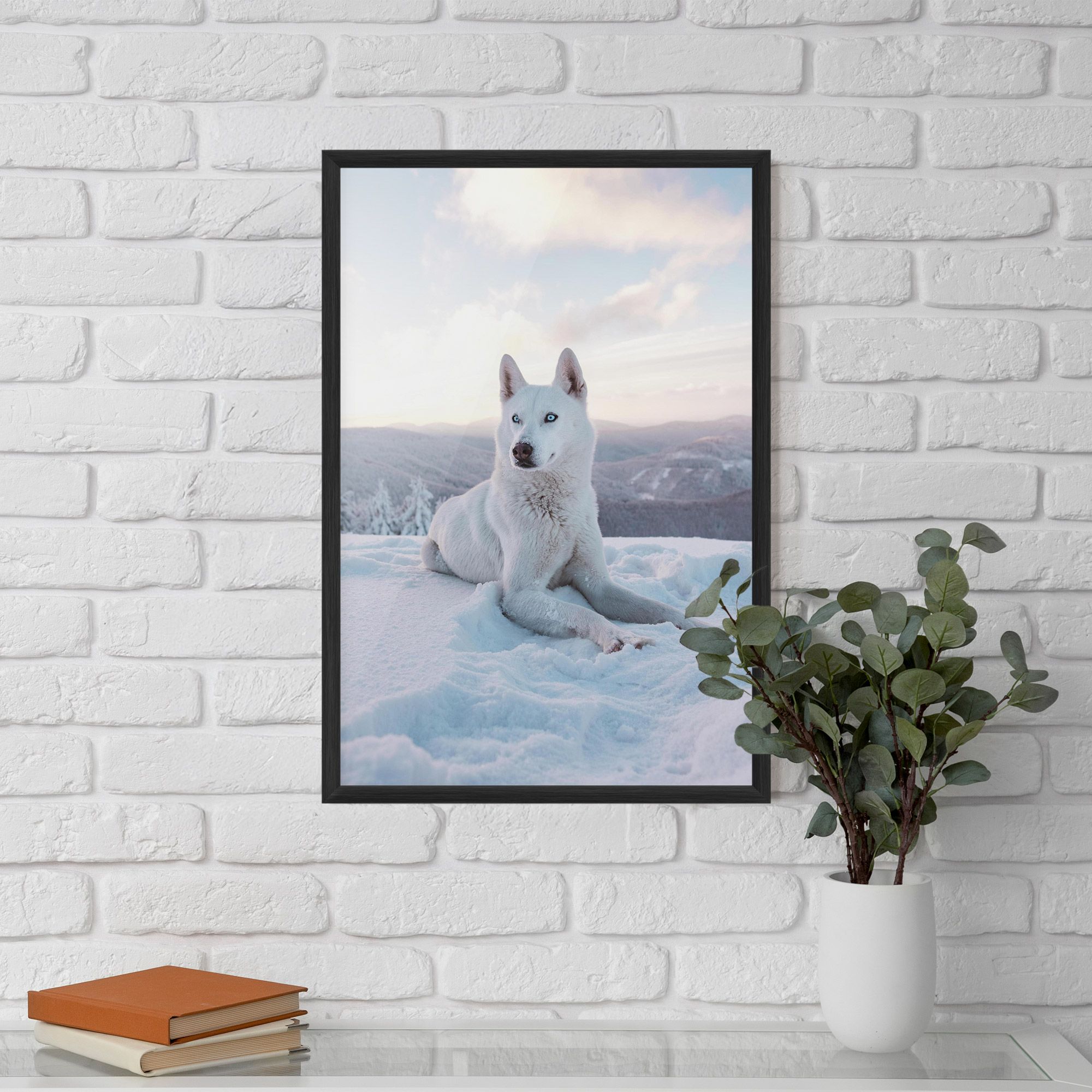 White Snow Wolf mockup 5
