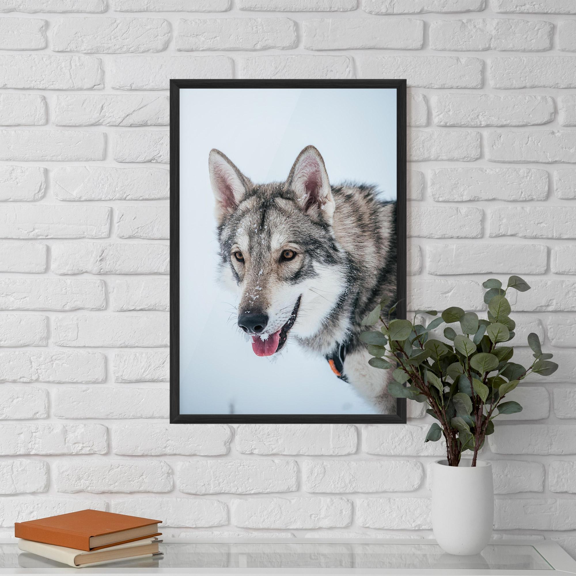 Gerahmte Poster Wolf Head mockup 5