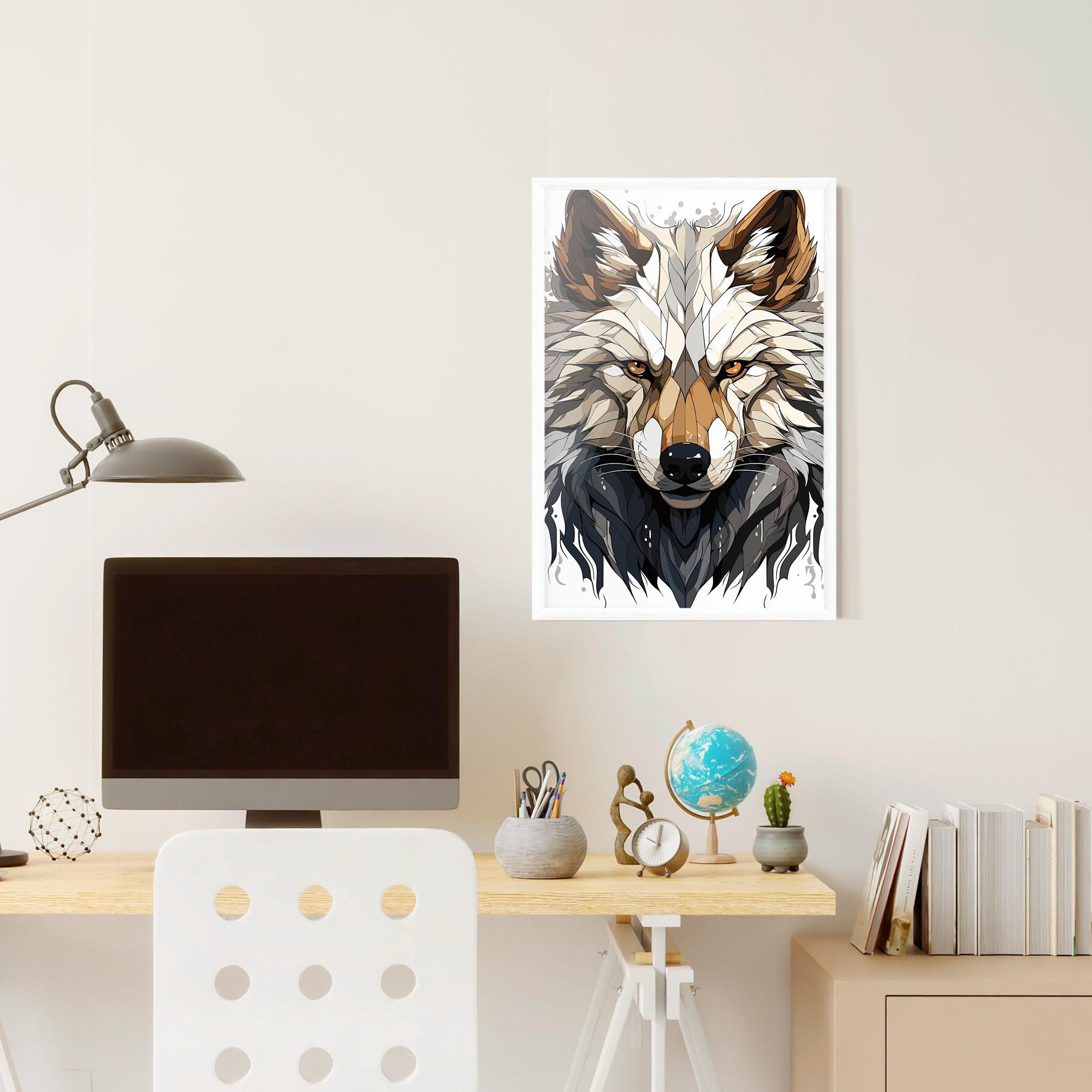 Gerahmte Poster Brown Wolf mockup 6
