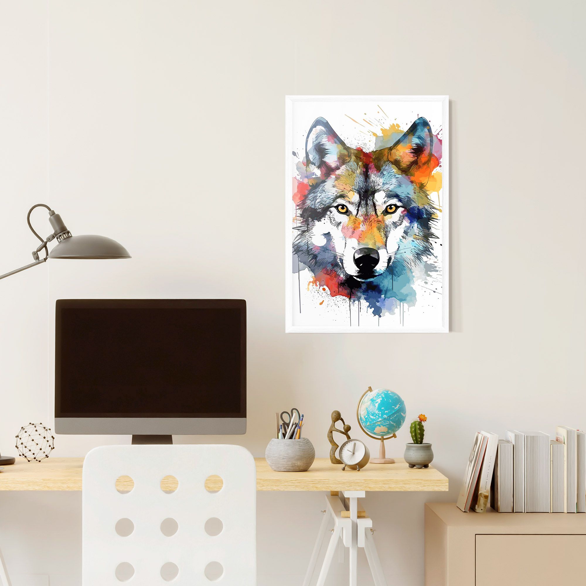 Wolf Art mockup 6