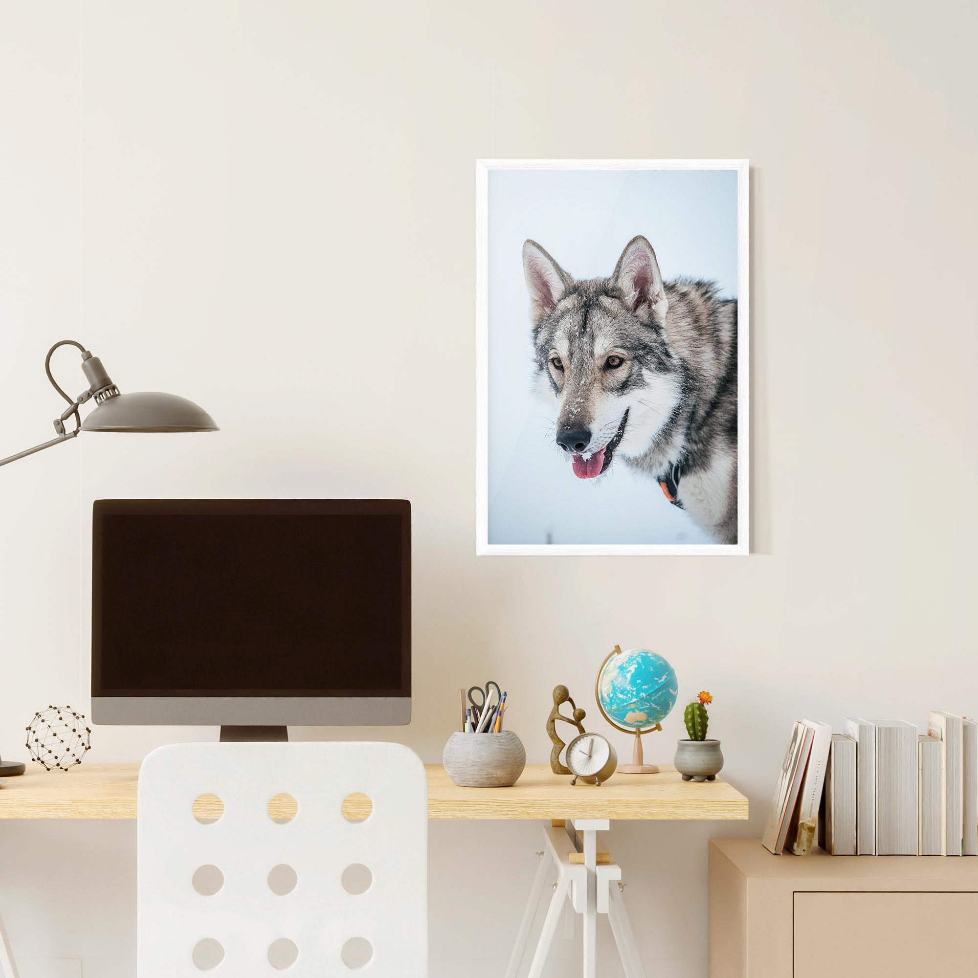 Gerahmte Poster Wolf Head mockup 6