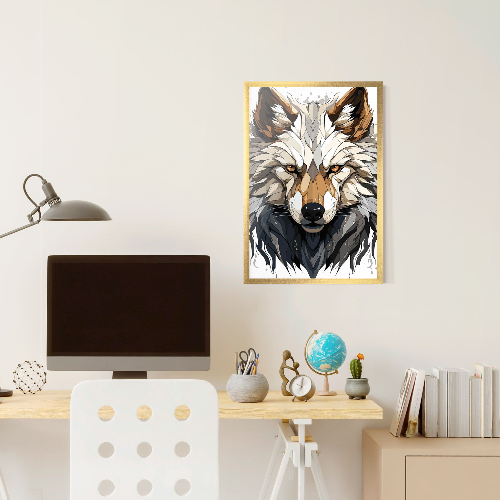 Brown Wolf mockup 6
