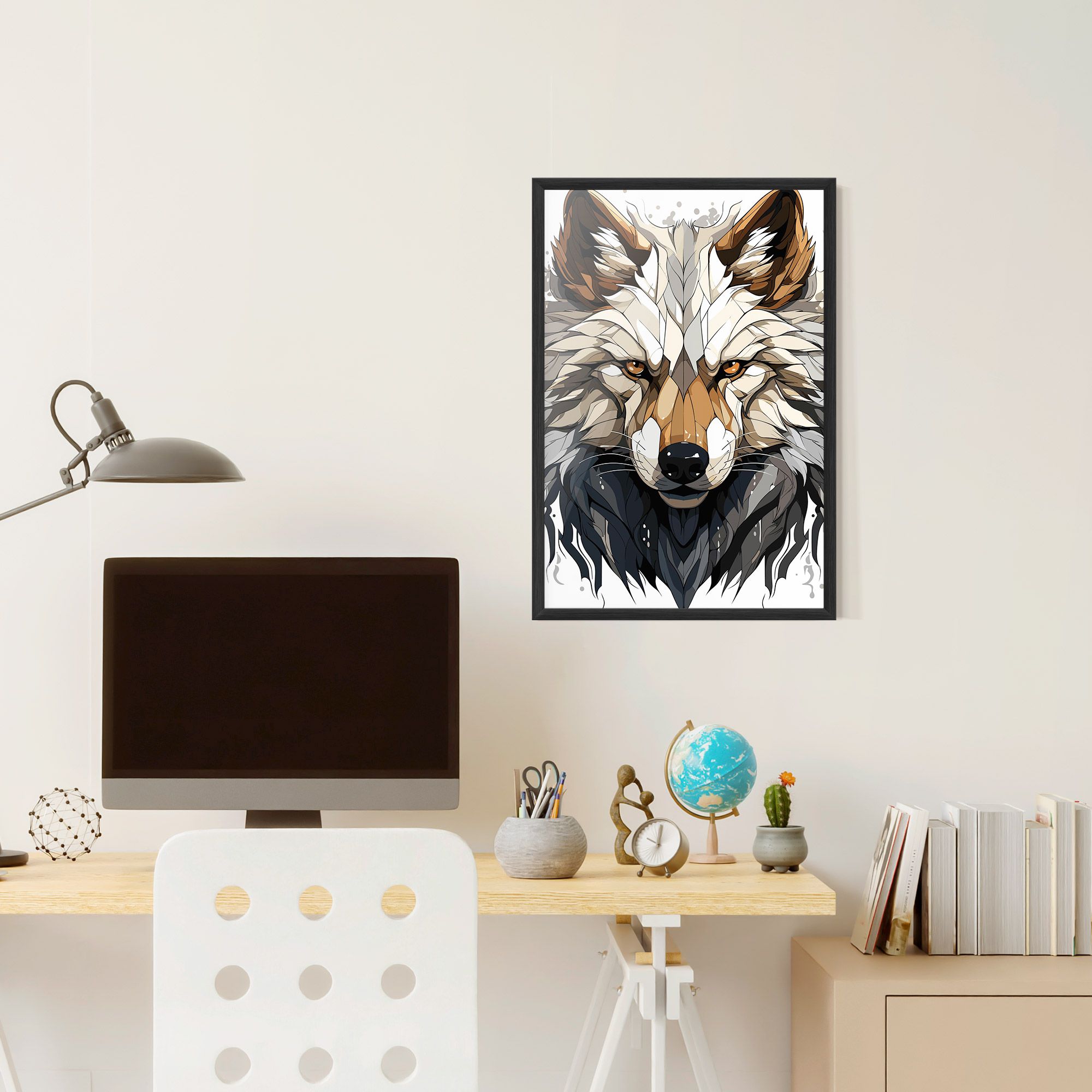 Brown Wolf mockup 6
