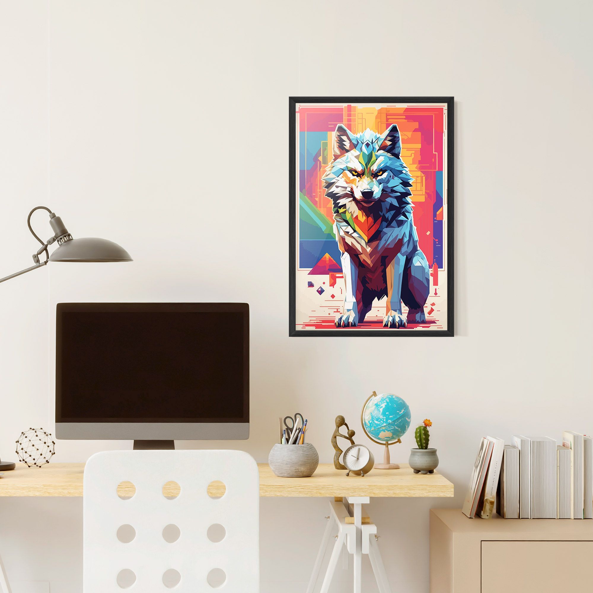 Wolf Character mockup 6