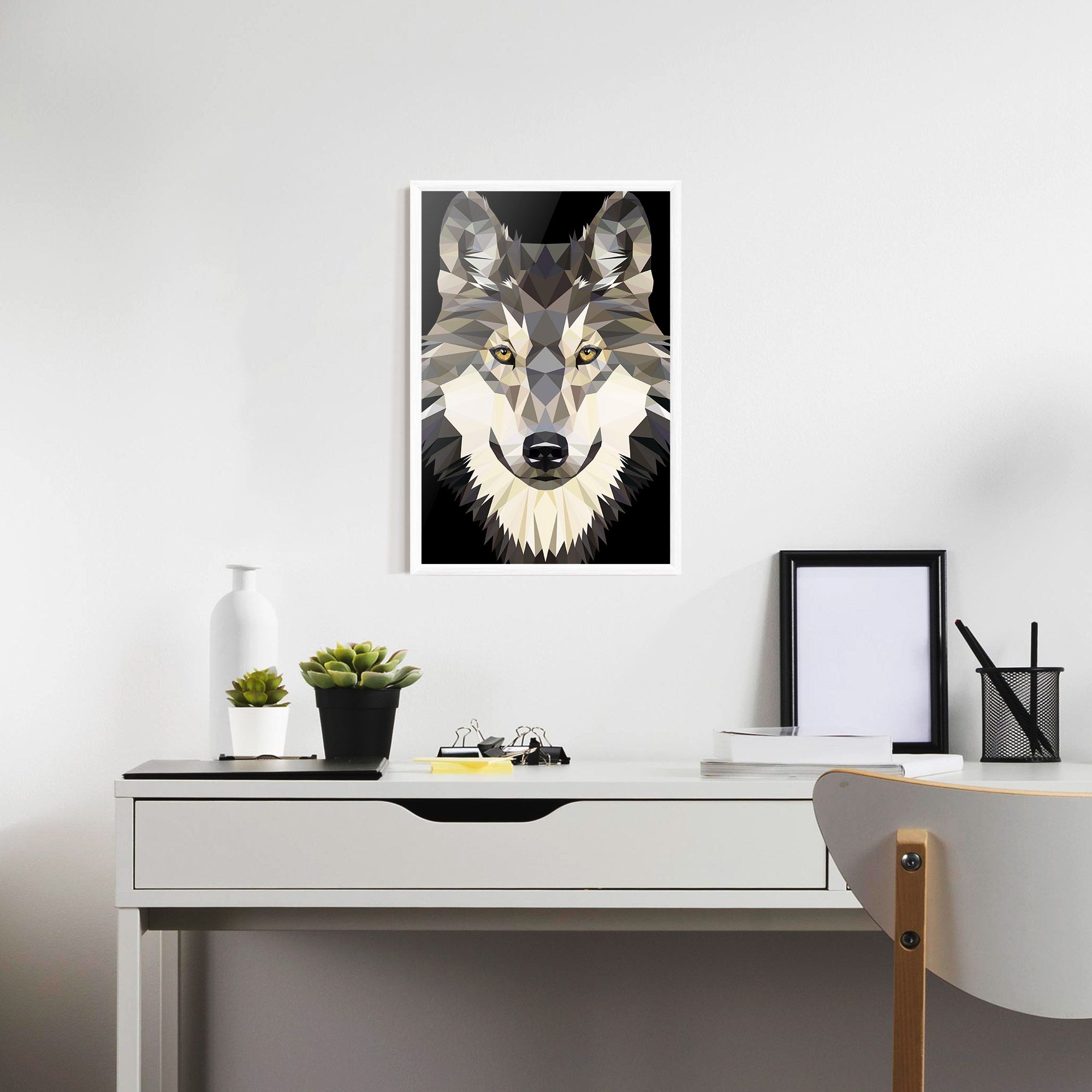 Pretty Wolf Head mockup 7