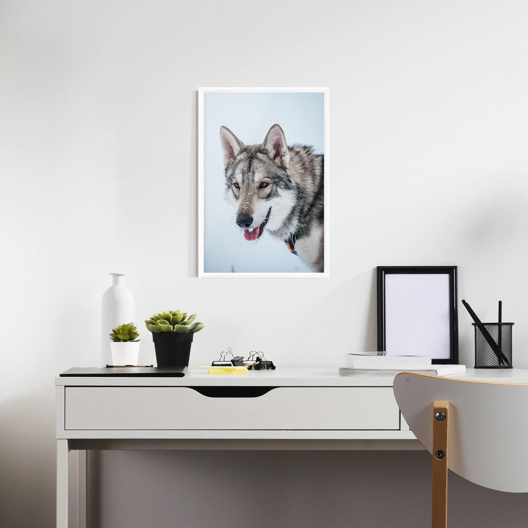 Gerahmte Poster Wolf Head mockup 7