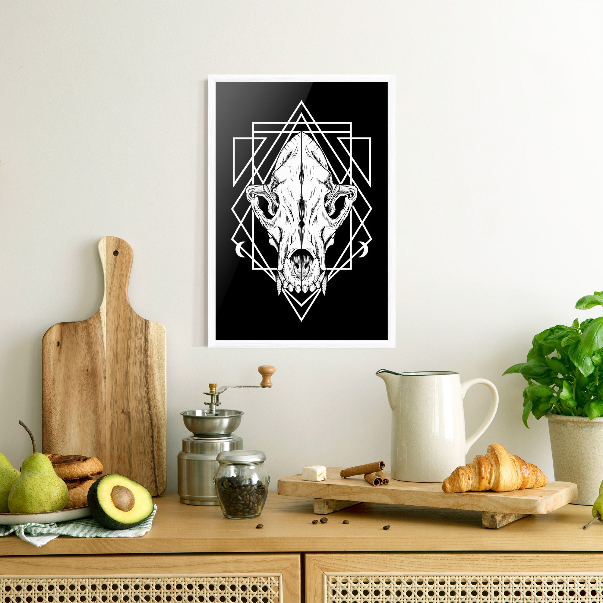 Dark Wolf Skull mockup 8