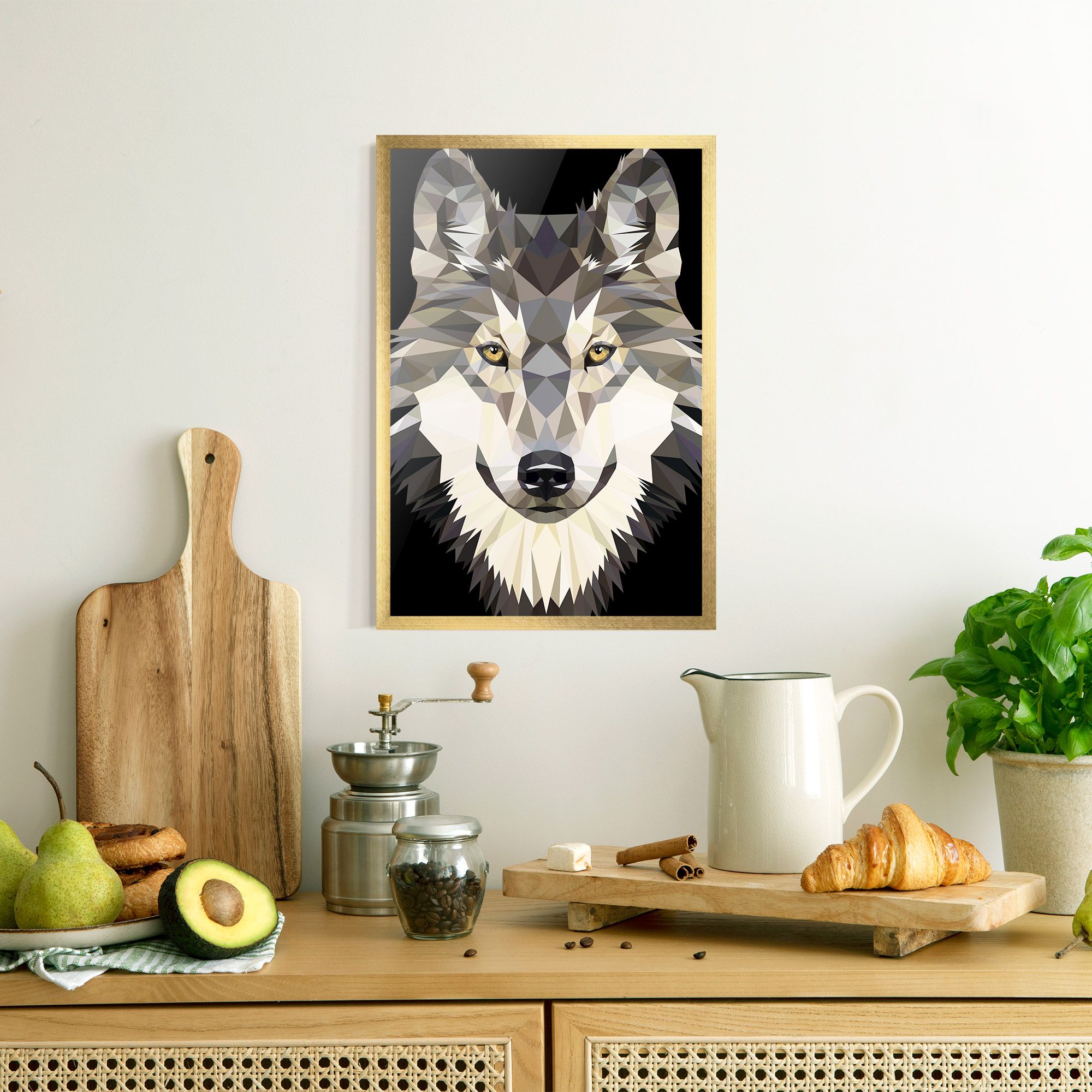 Pretty Wolf Head mockup 8