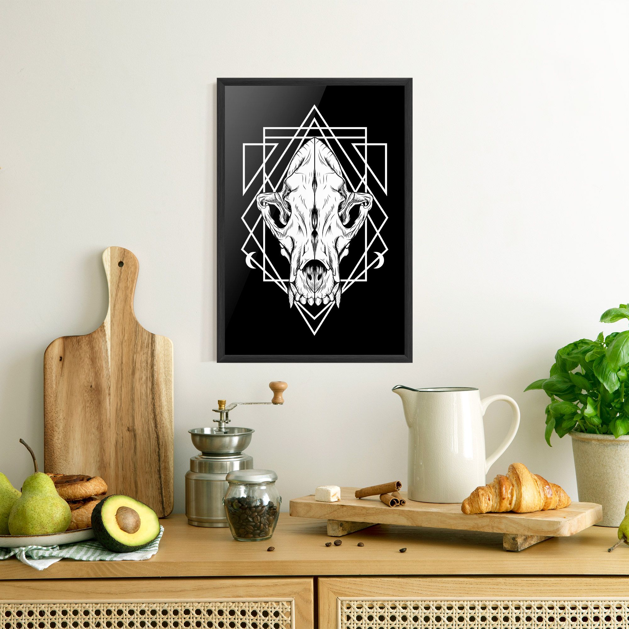 Dark Wolf Skull mockup 8