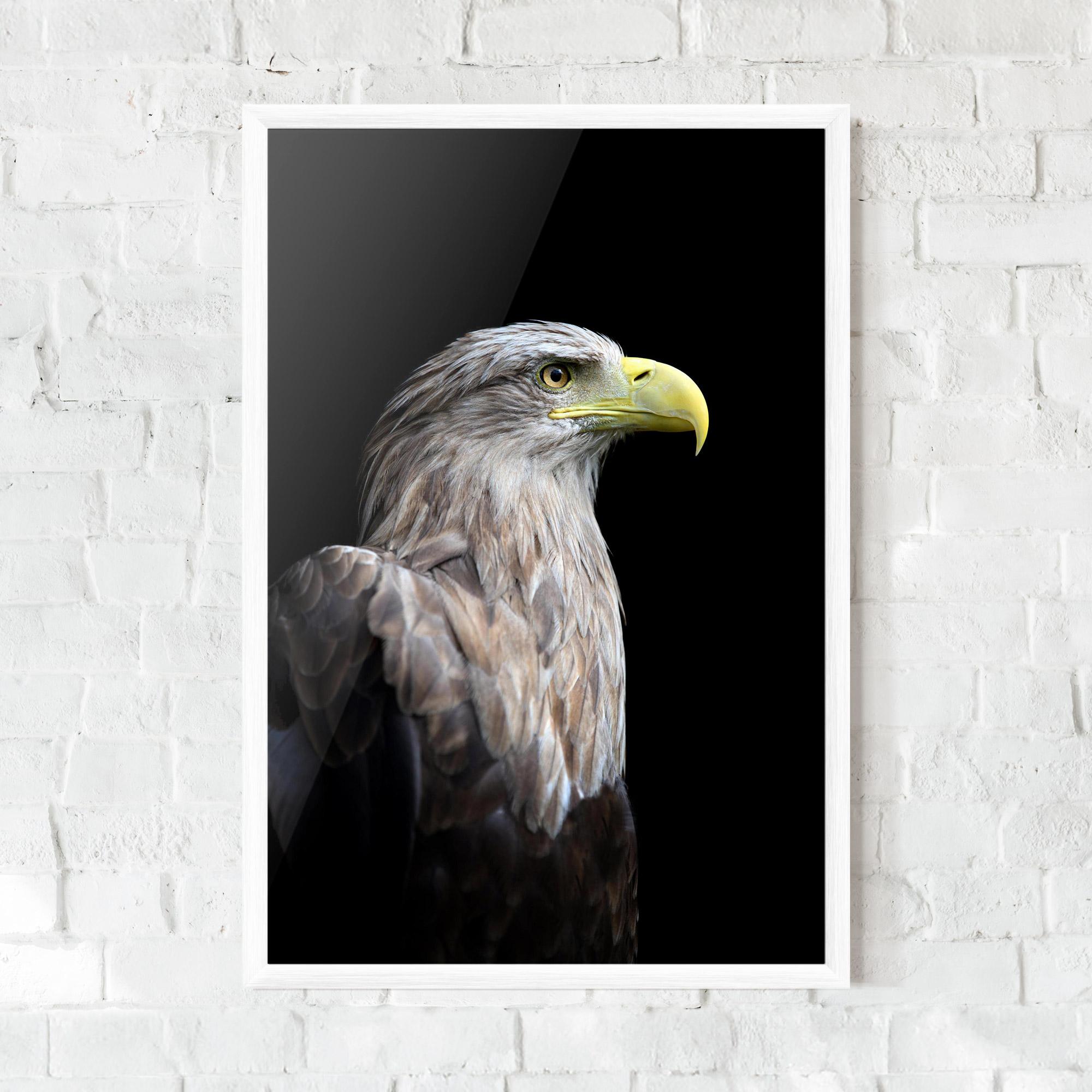 Gerahmte Poster Close Up Eagle mockup 0