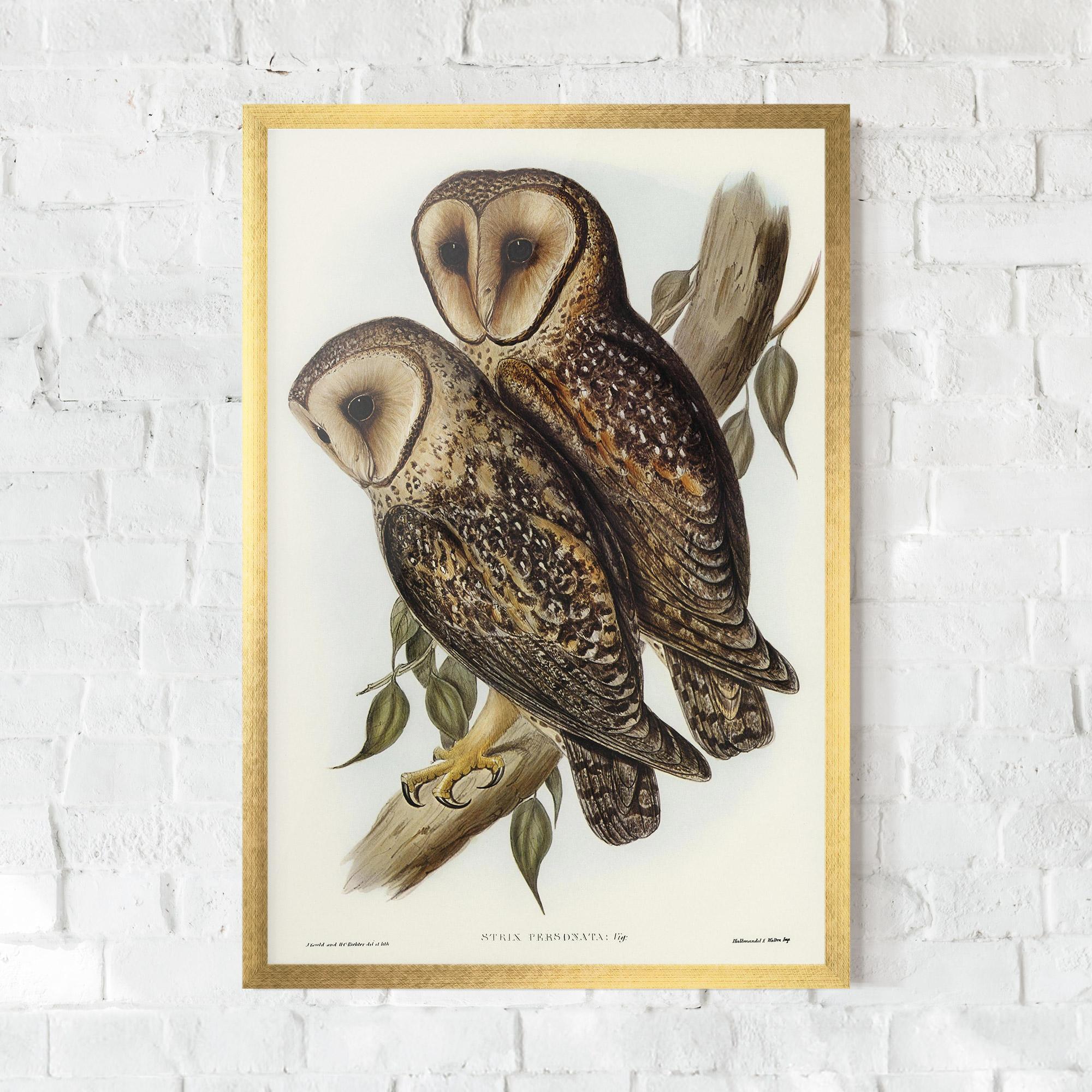 Gerahmte Poster Owl Family mockup 0