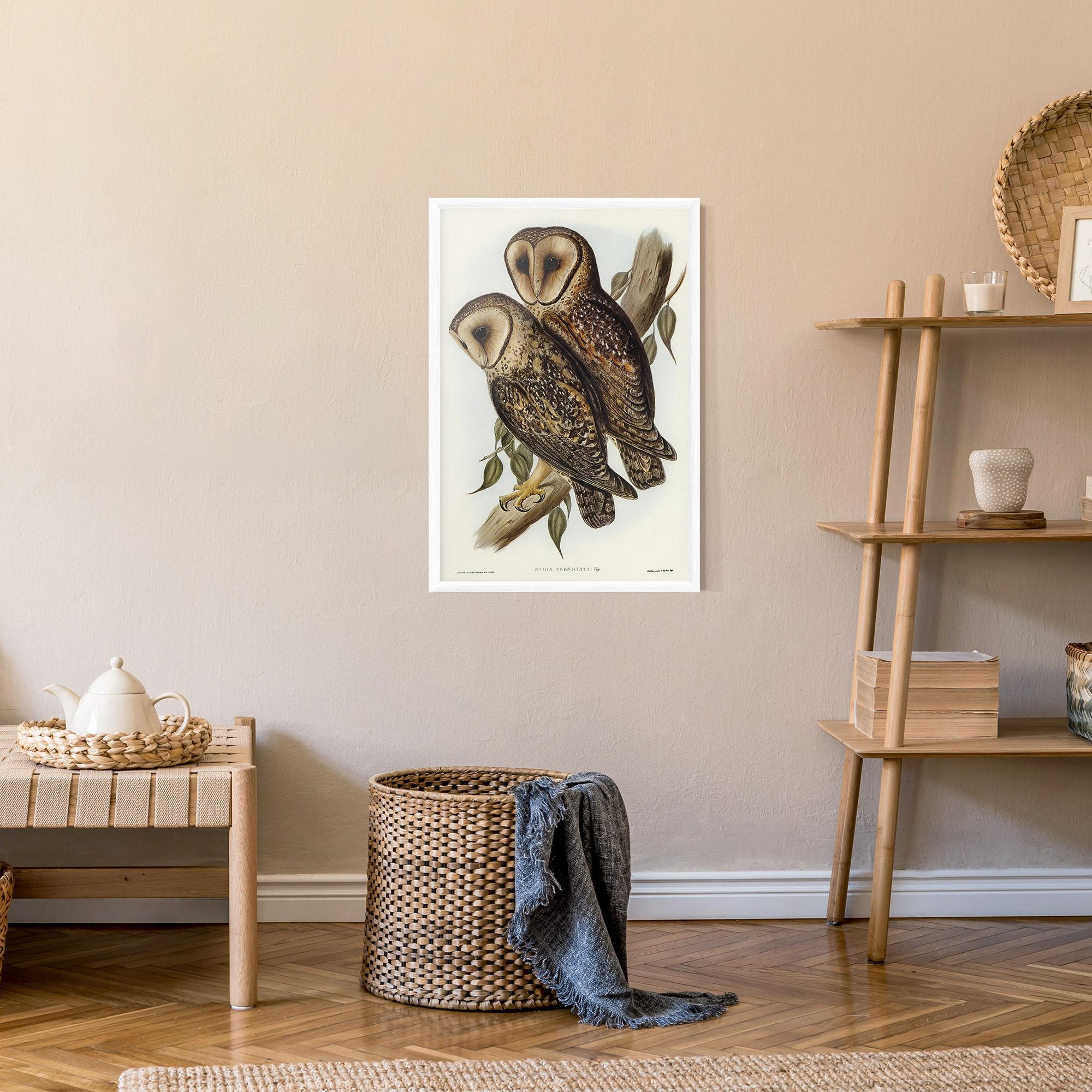 Gerahmte Poster Owl Family mockup 9
