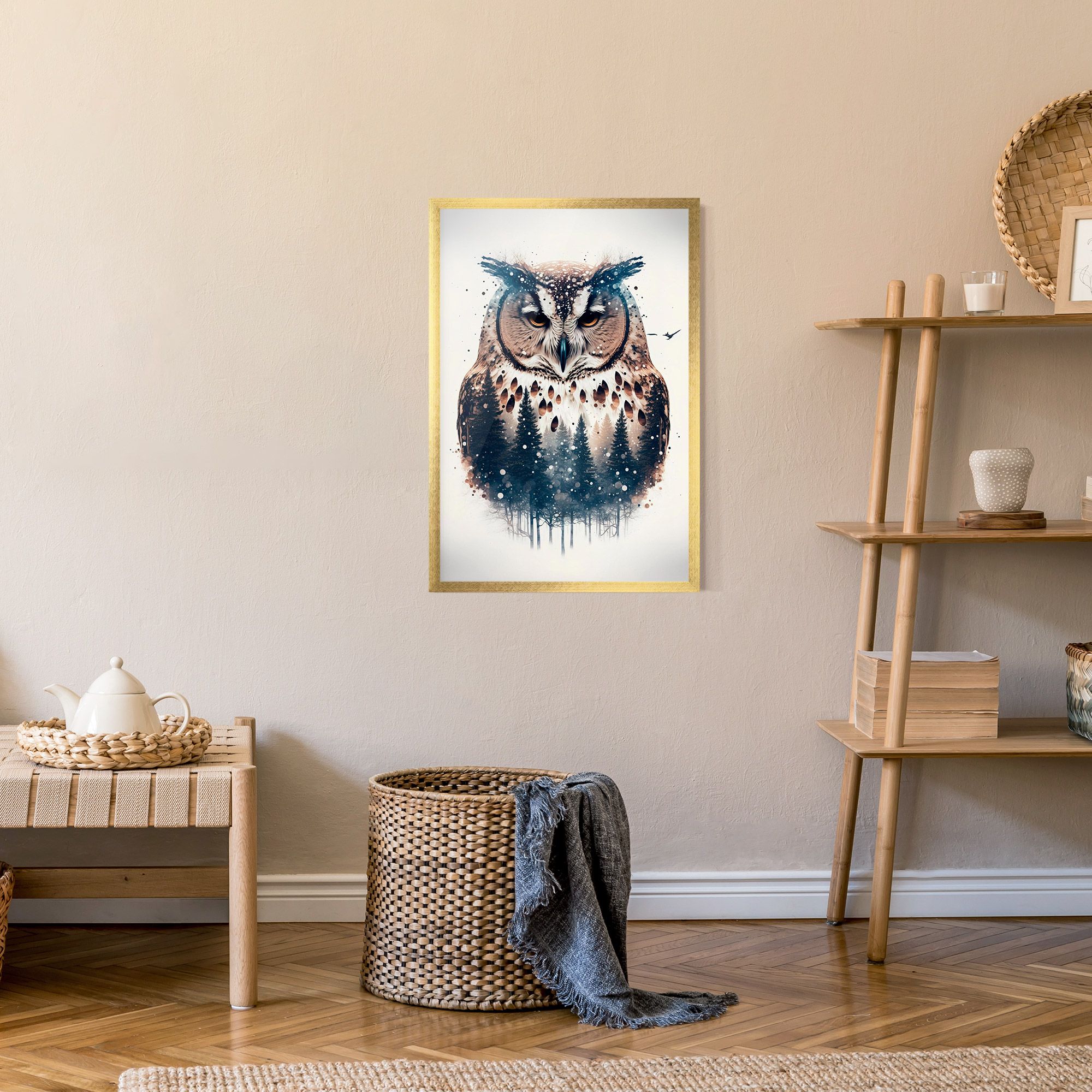 Owl Portrait mockup 9