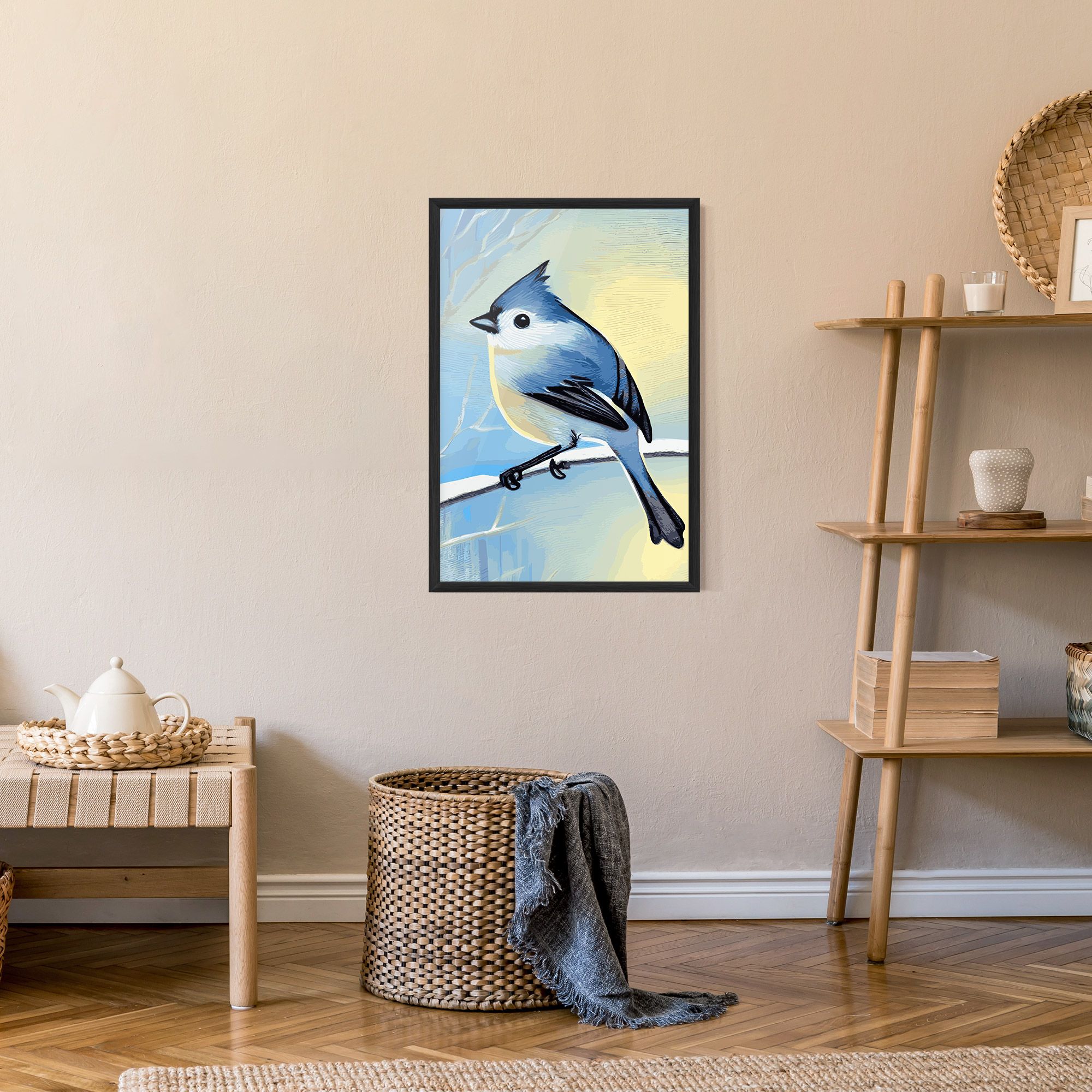 Bird Winter Painting mockup 9