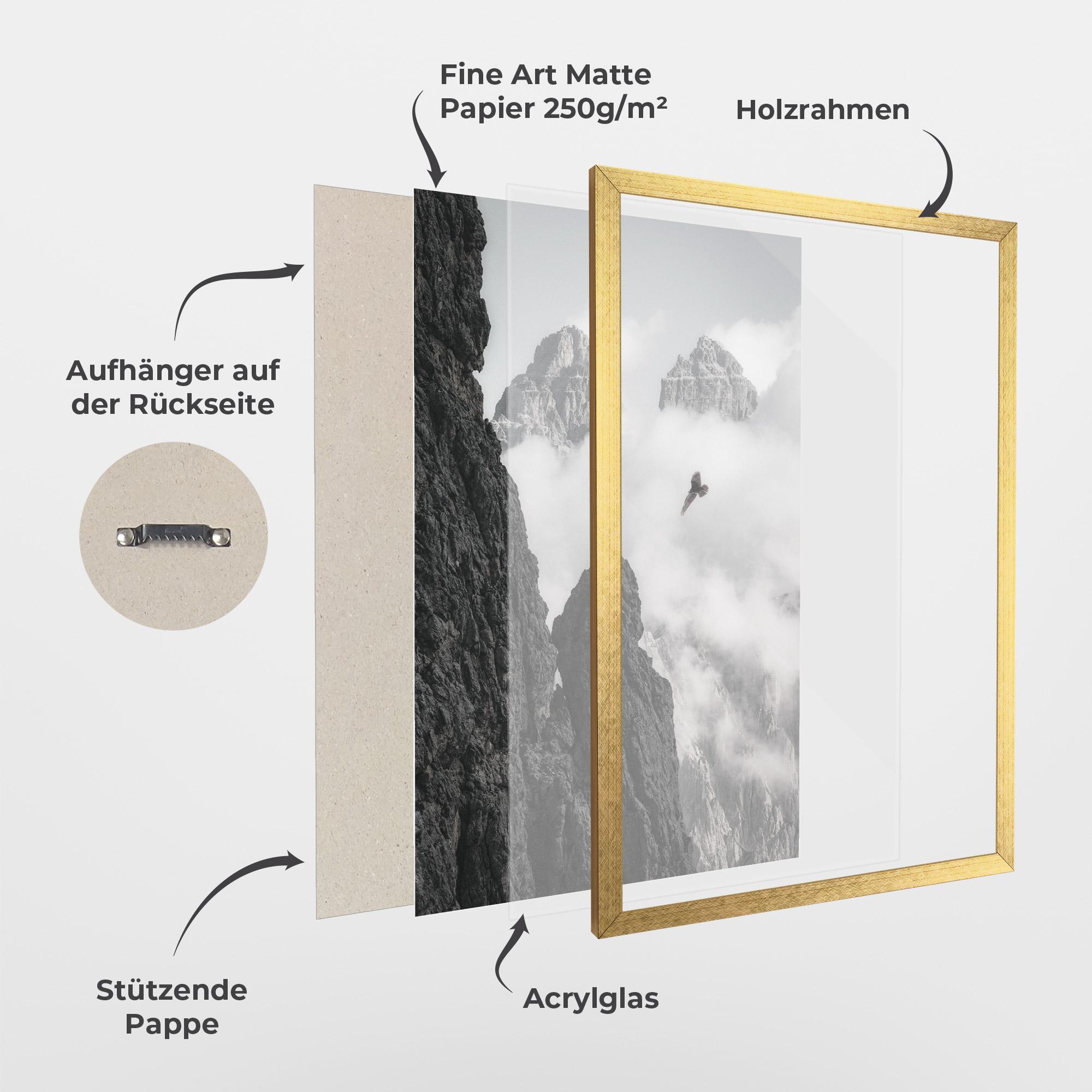 Gerahmte Poster Mountain Eagle mockup 1