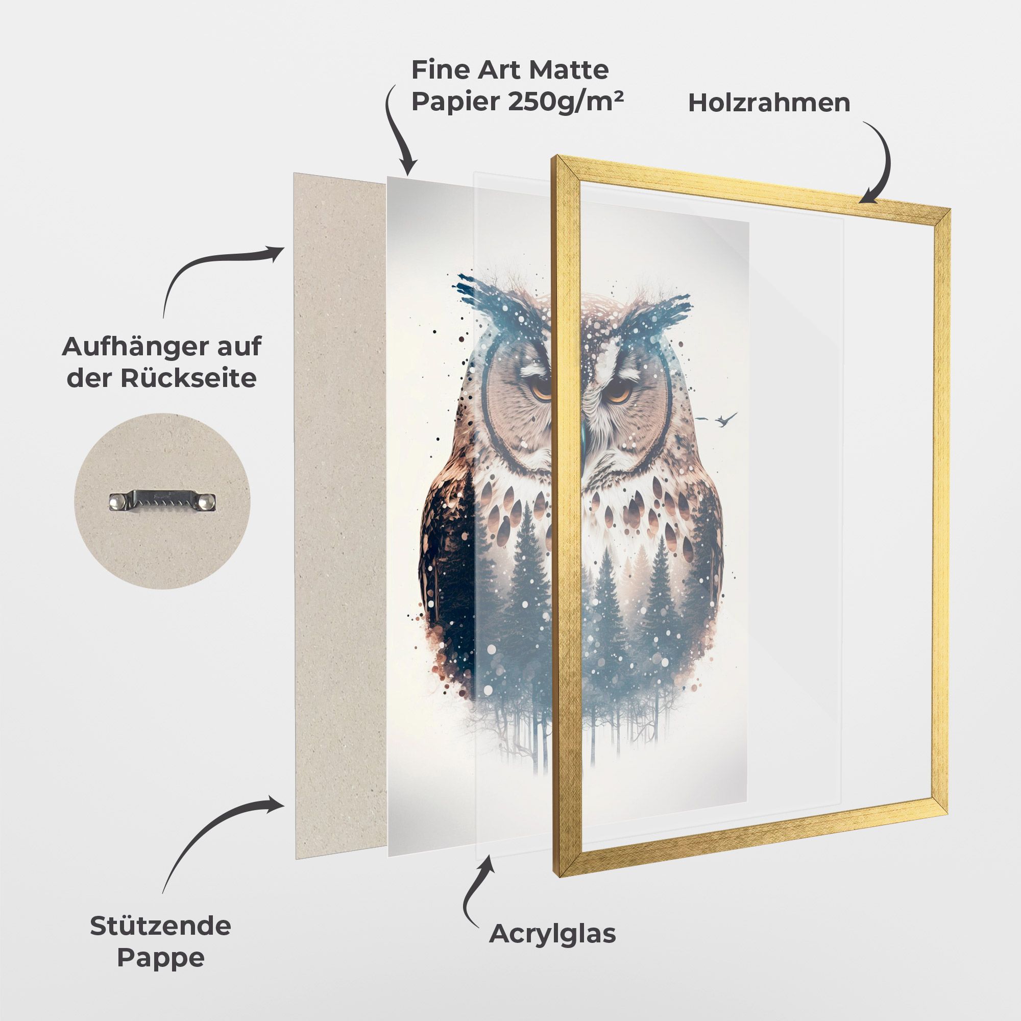 Owl Portrait mockup 1