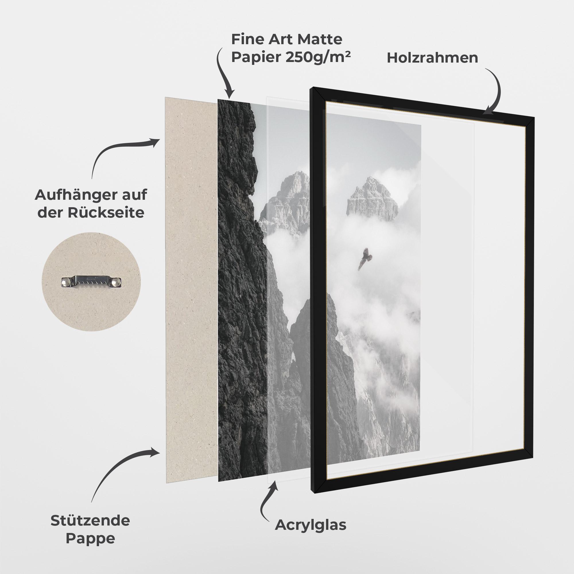 Gerahmte Poster Mountain Eagle mockup 1