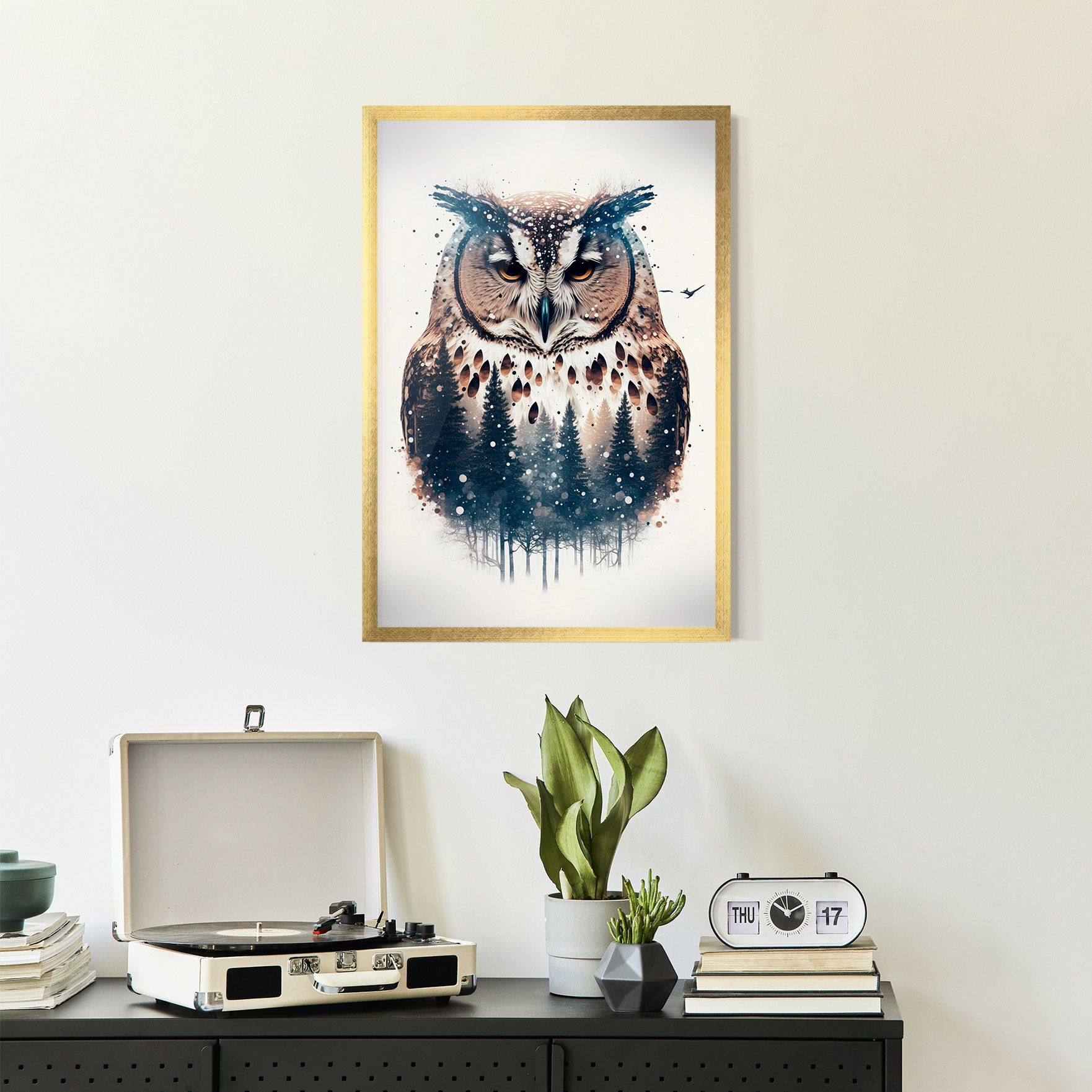 Owl Portrait mockup 2