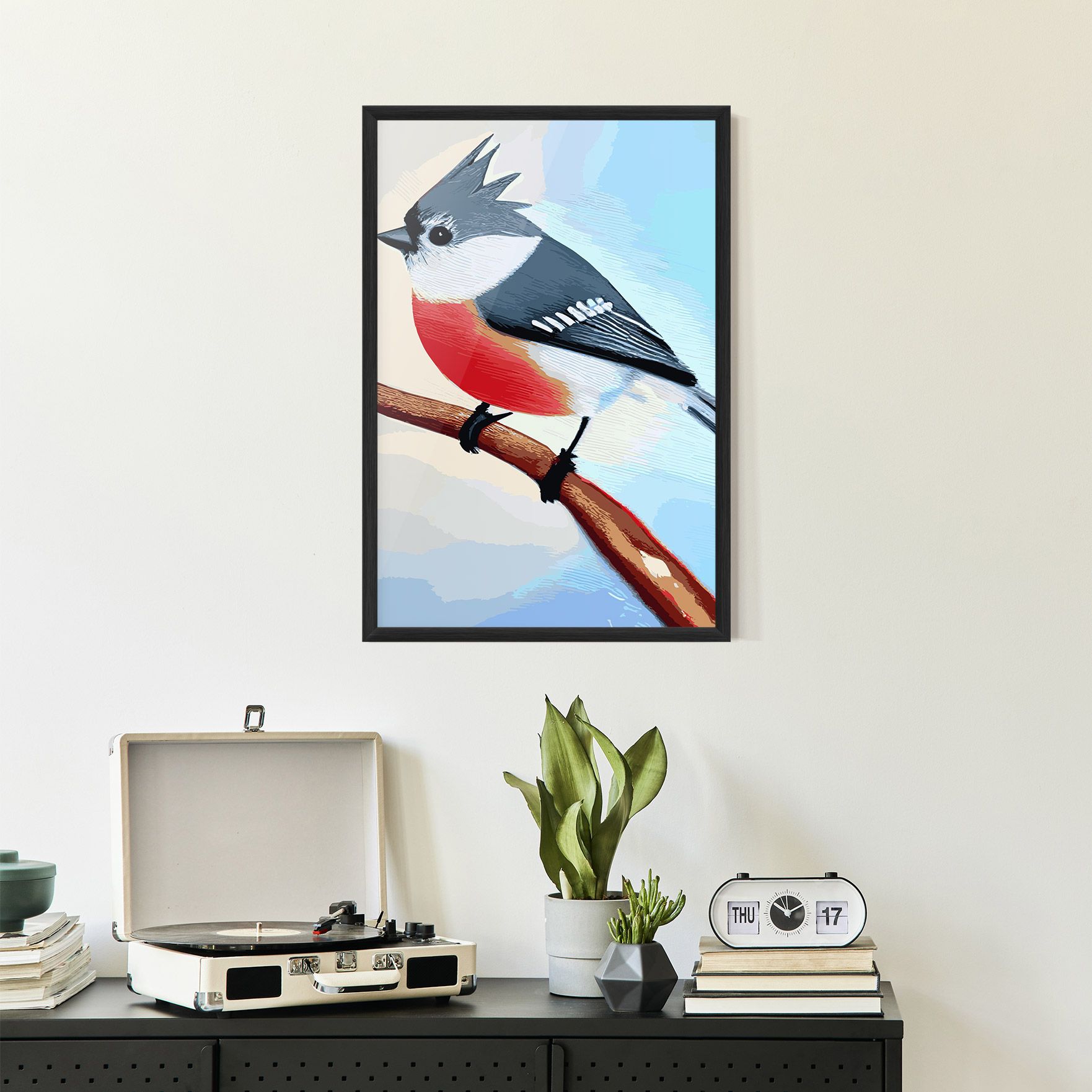 Blue Bird Painting mockup 2