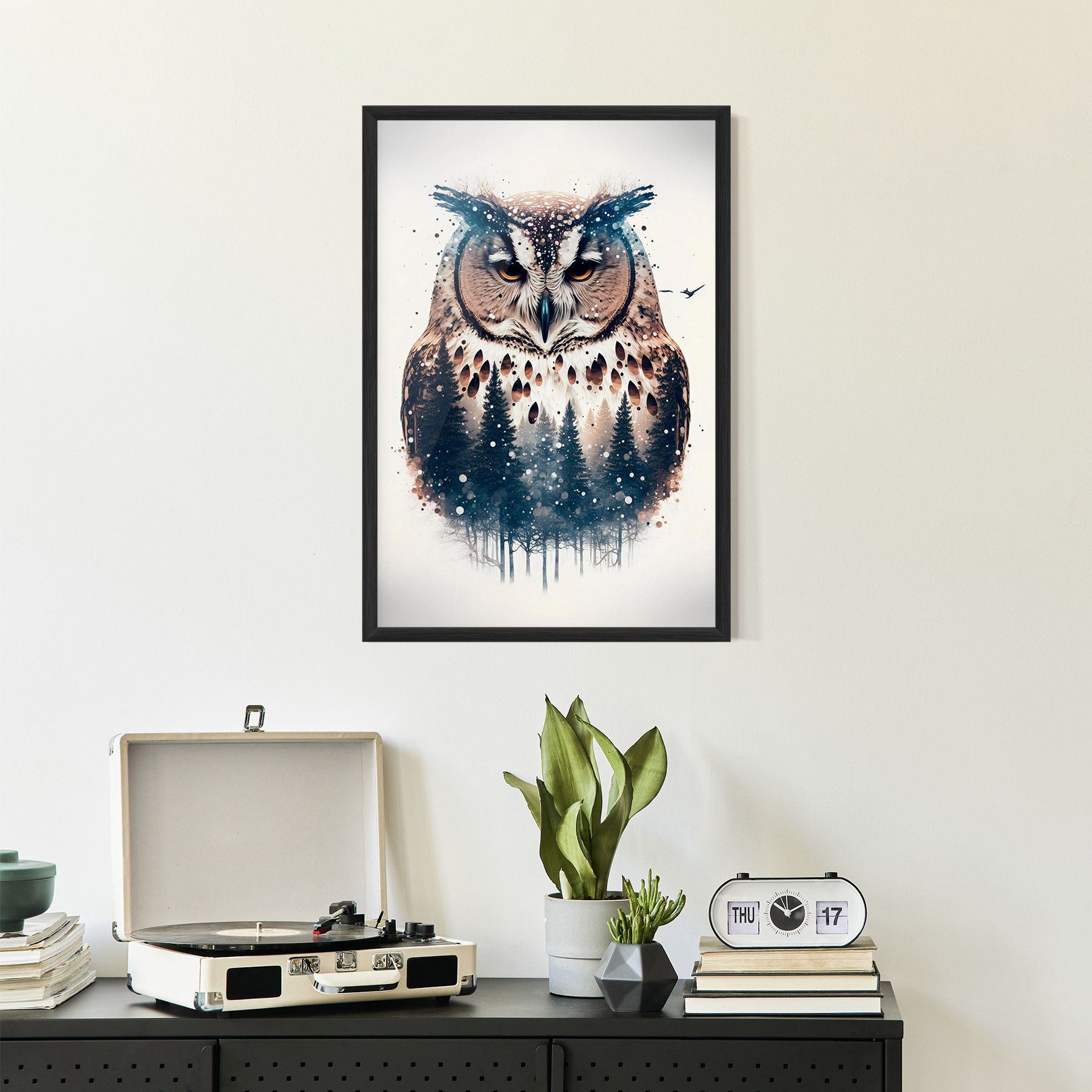 Owl Portrait mockup 2