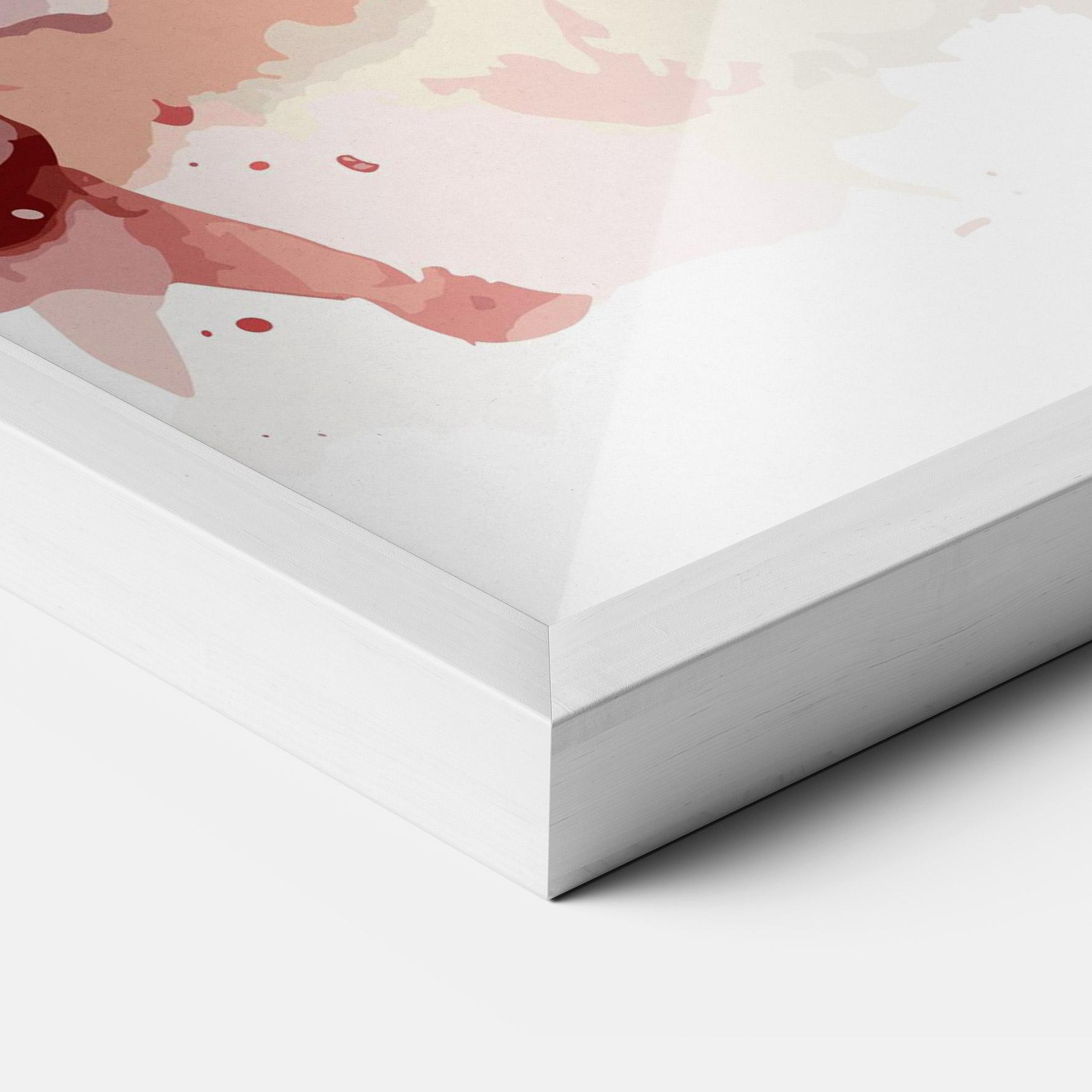 Gerahmte Poster Beautiful Parrot mockup 3