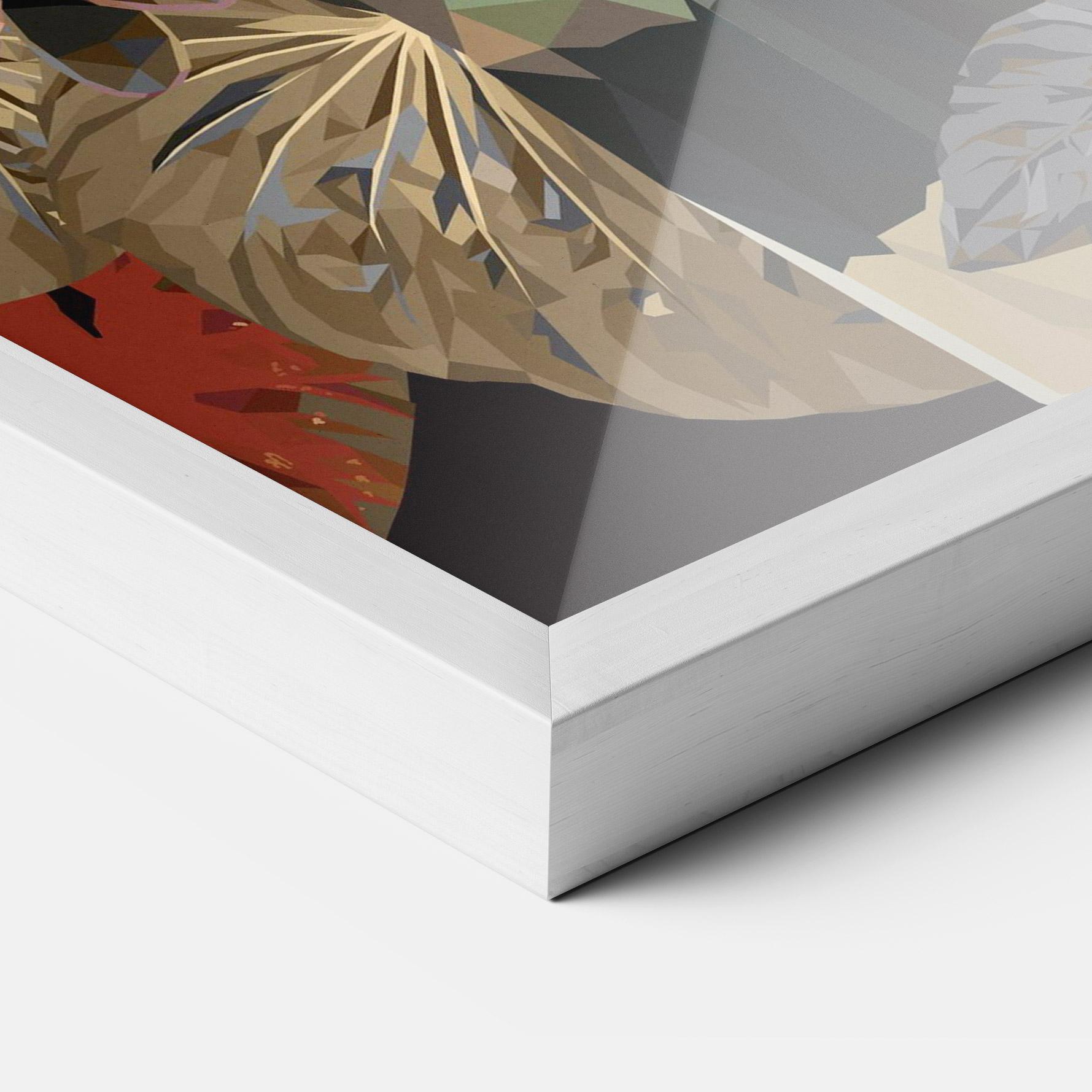 Gerahmte Poster Black Interesting Bird mockup 3