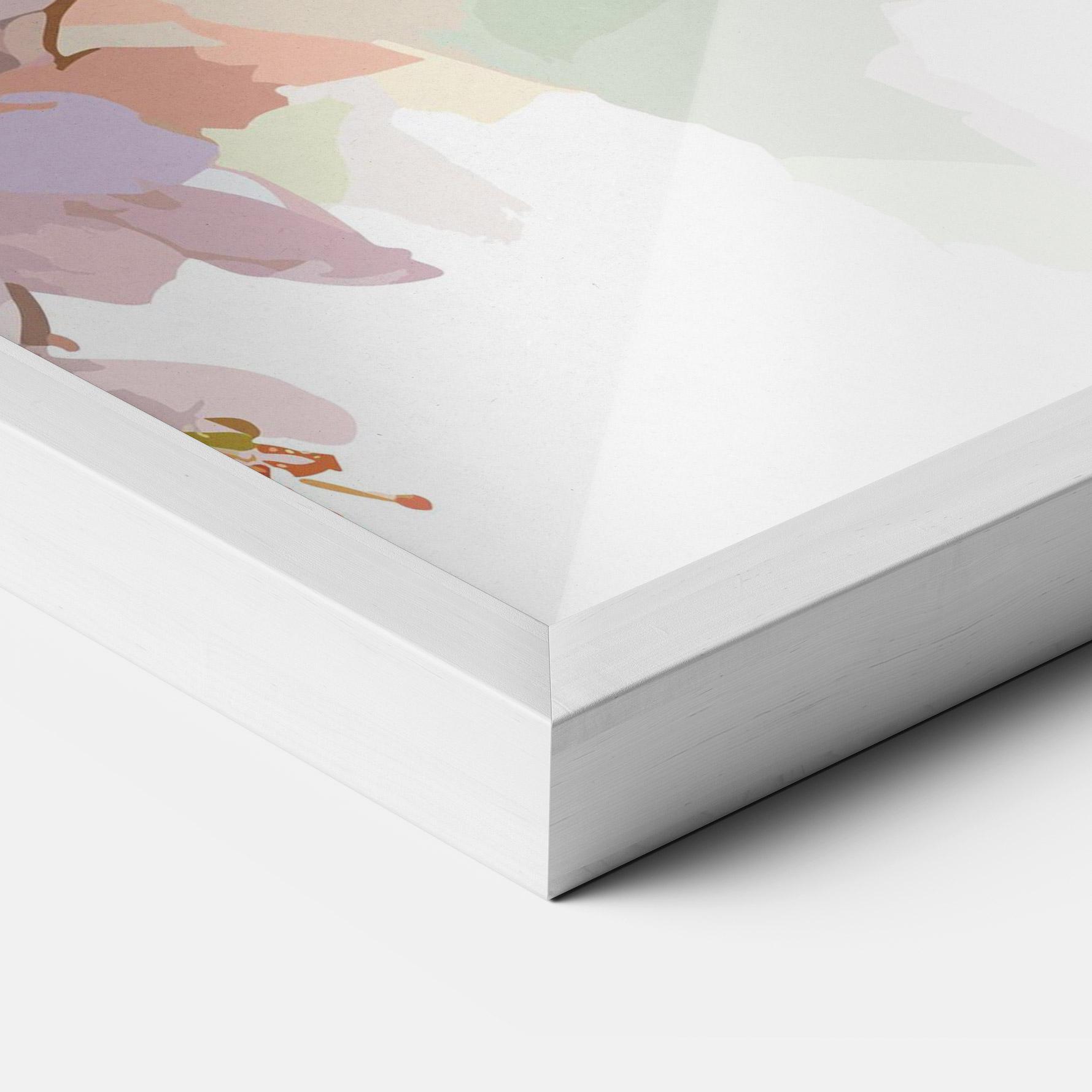 Gerahmte Poster Cute Green Parrot mockup 3