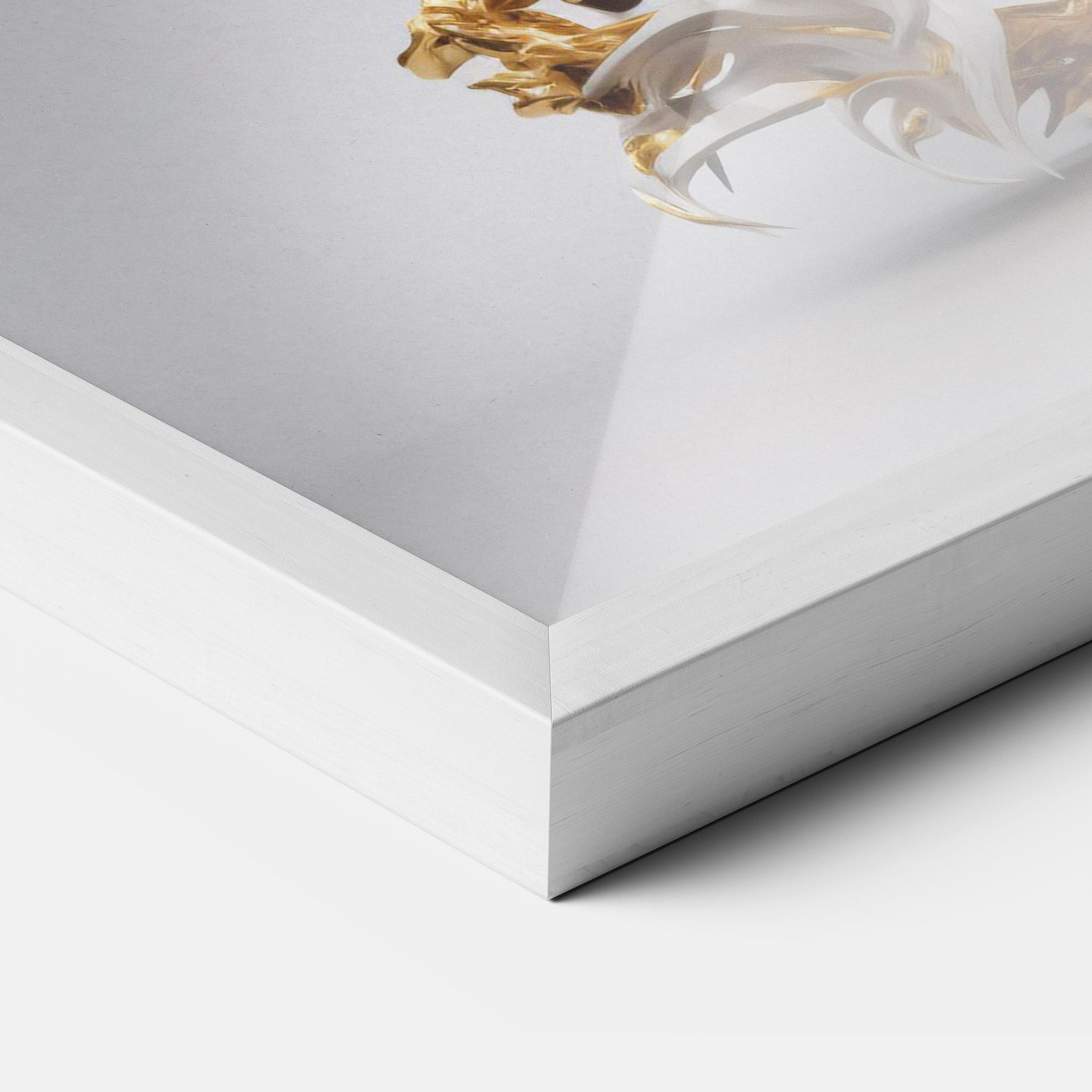 Gerahmte Poster Gold 3d Eagle mockup 3