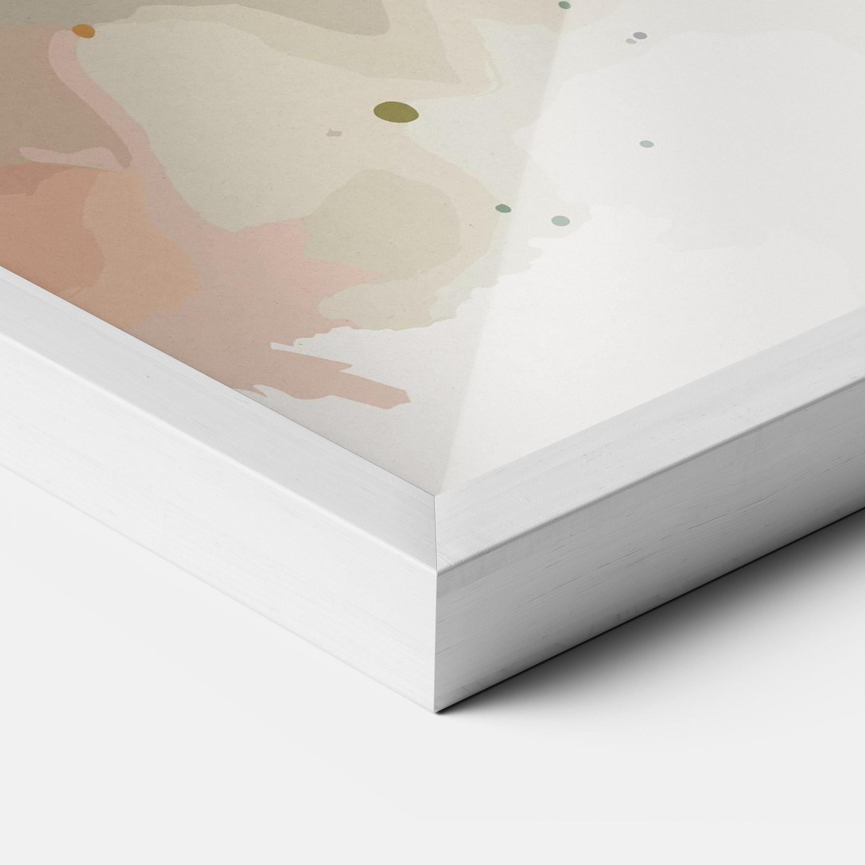 Gerahmte Poster Orange Purple Bird mockup 3