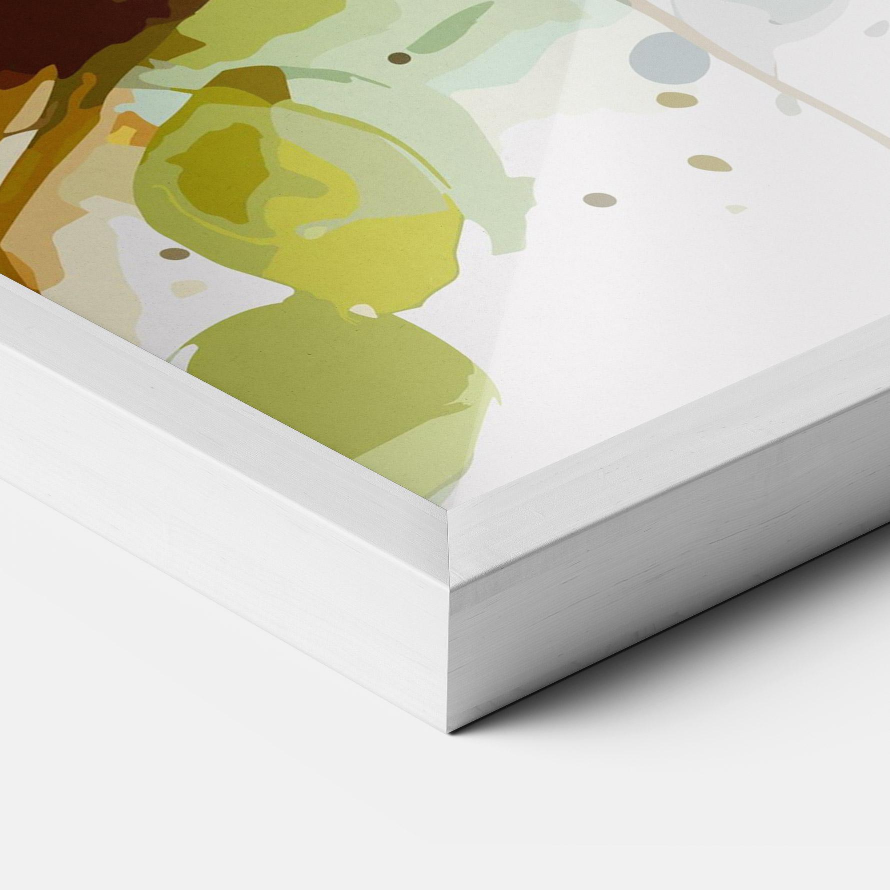 Gerahmte Poster Pretty Blue Bird mockup 3