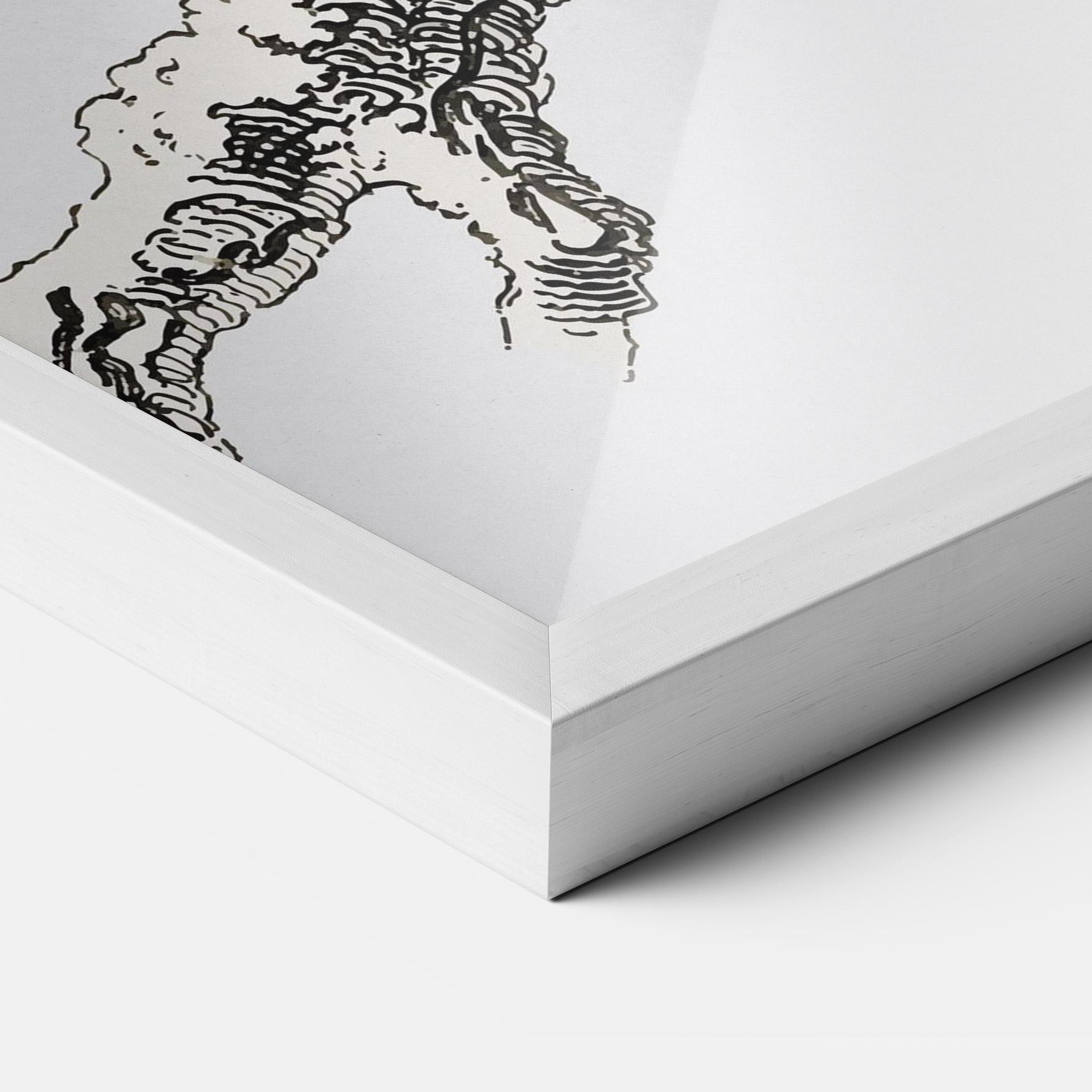 Gerahmte Poster Yellow Owl mockup 3