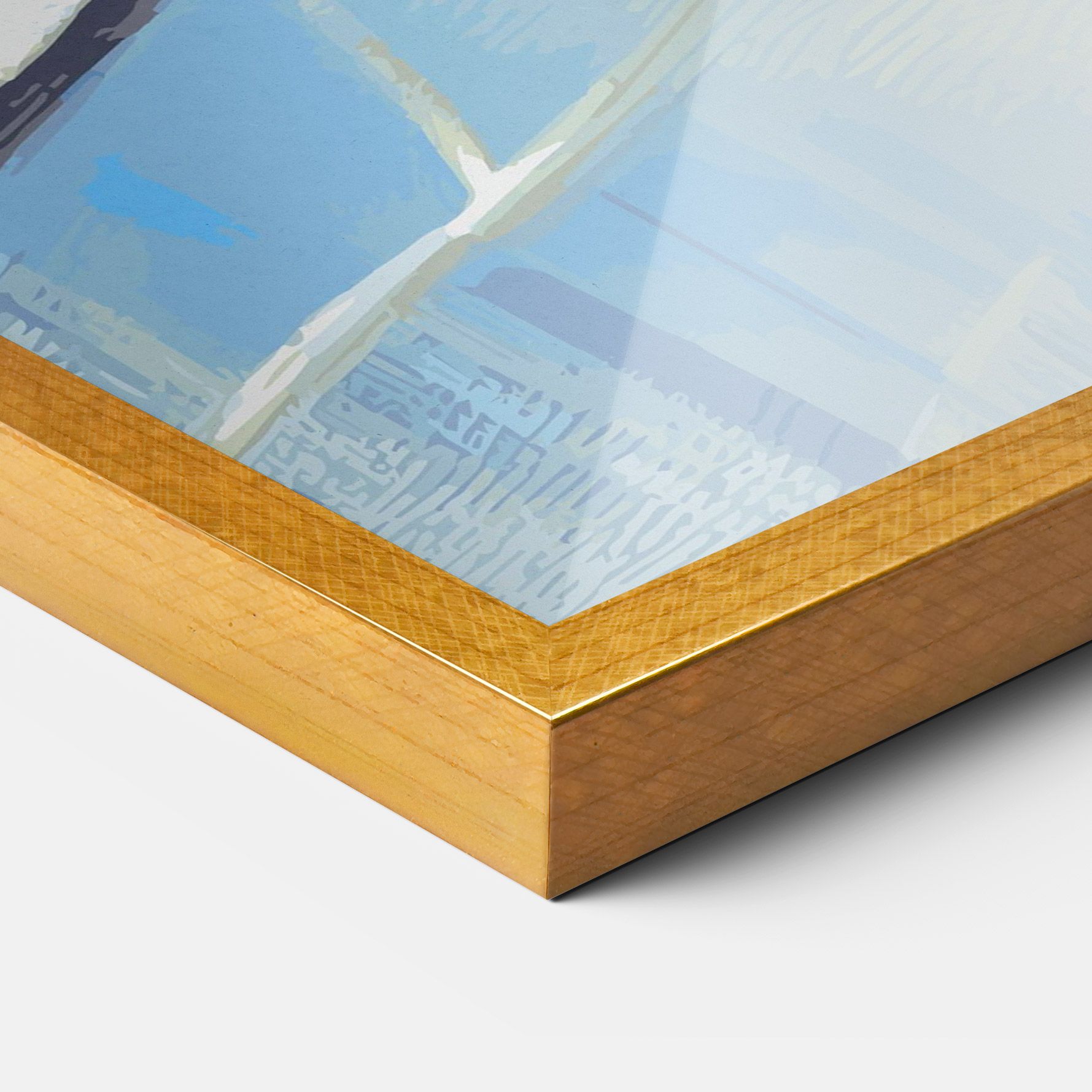 Bird Winter Painting mockup 3