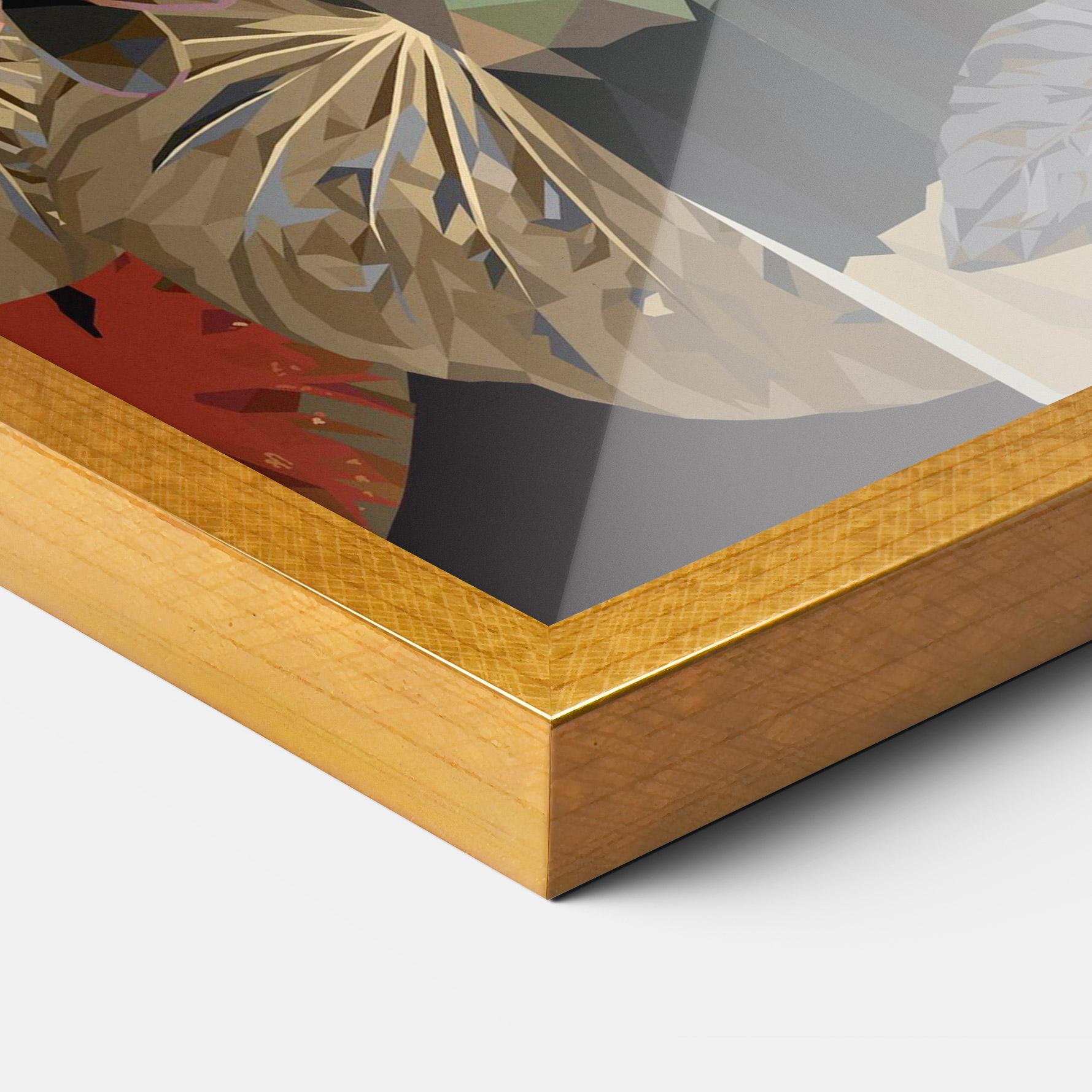 Gerahmte Poster Black Interesting Bird mockup 3