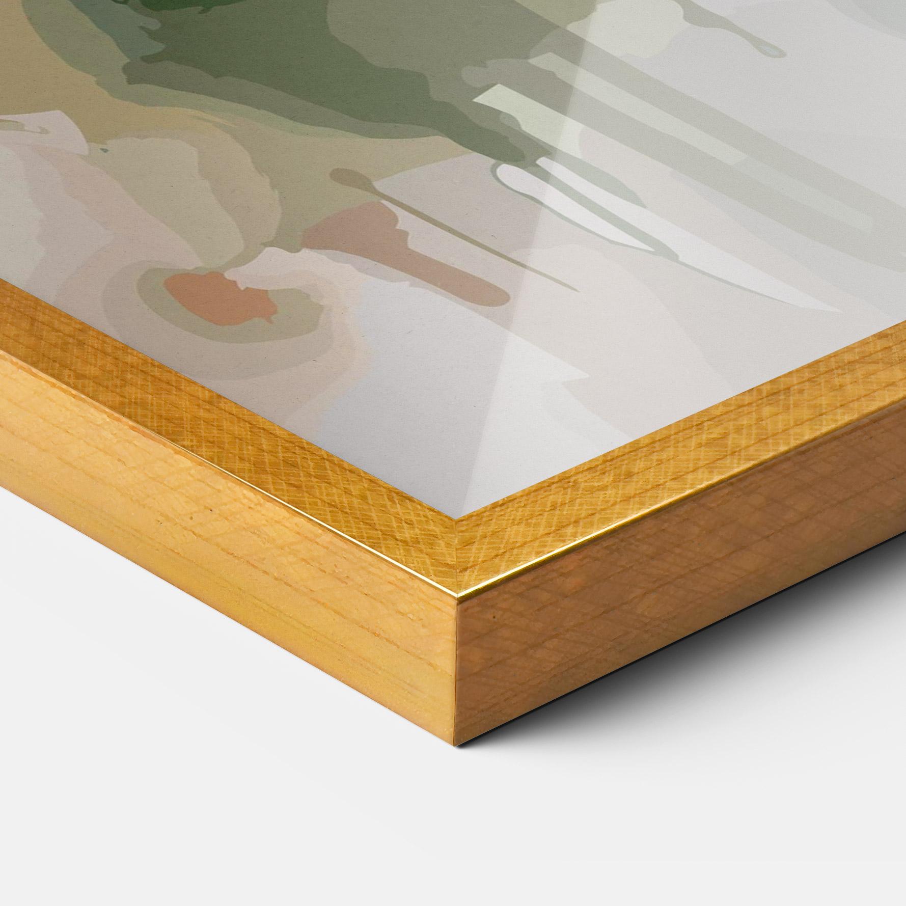 Gerahmte Poster Blue Pretty Bird mockup 3