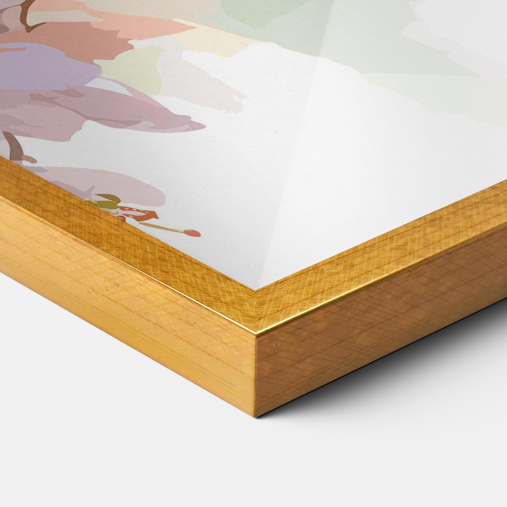 Gerahmte Poster Cute Green Parrot mockup 3