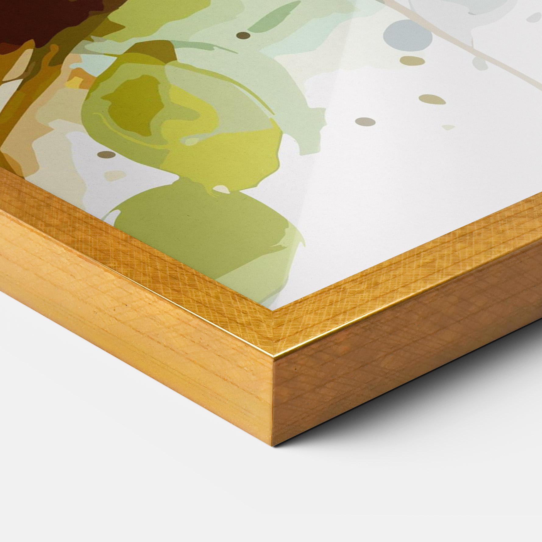 Gerahmte Poster Pretty Blue Bird mockup 3