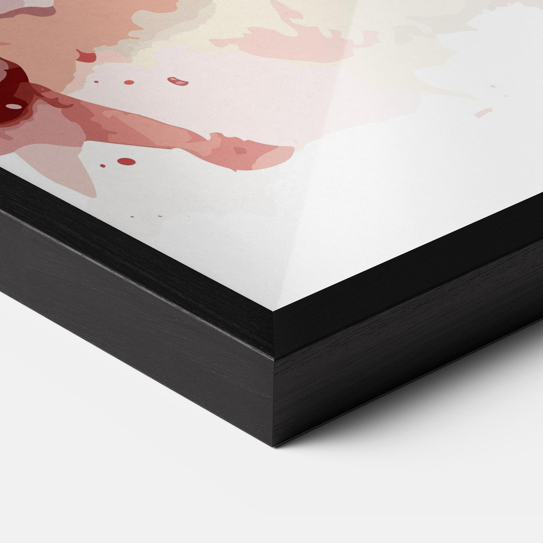 Gerahmte Poster Beautiful Parrot mockup 3