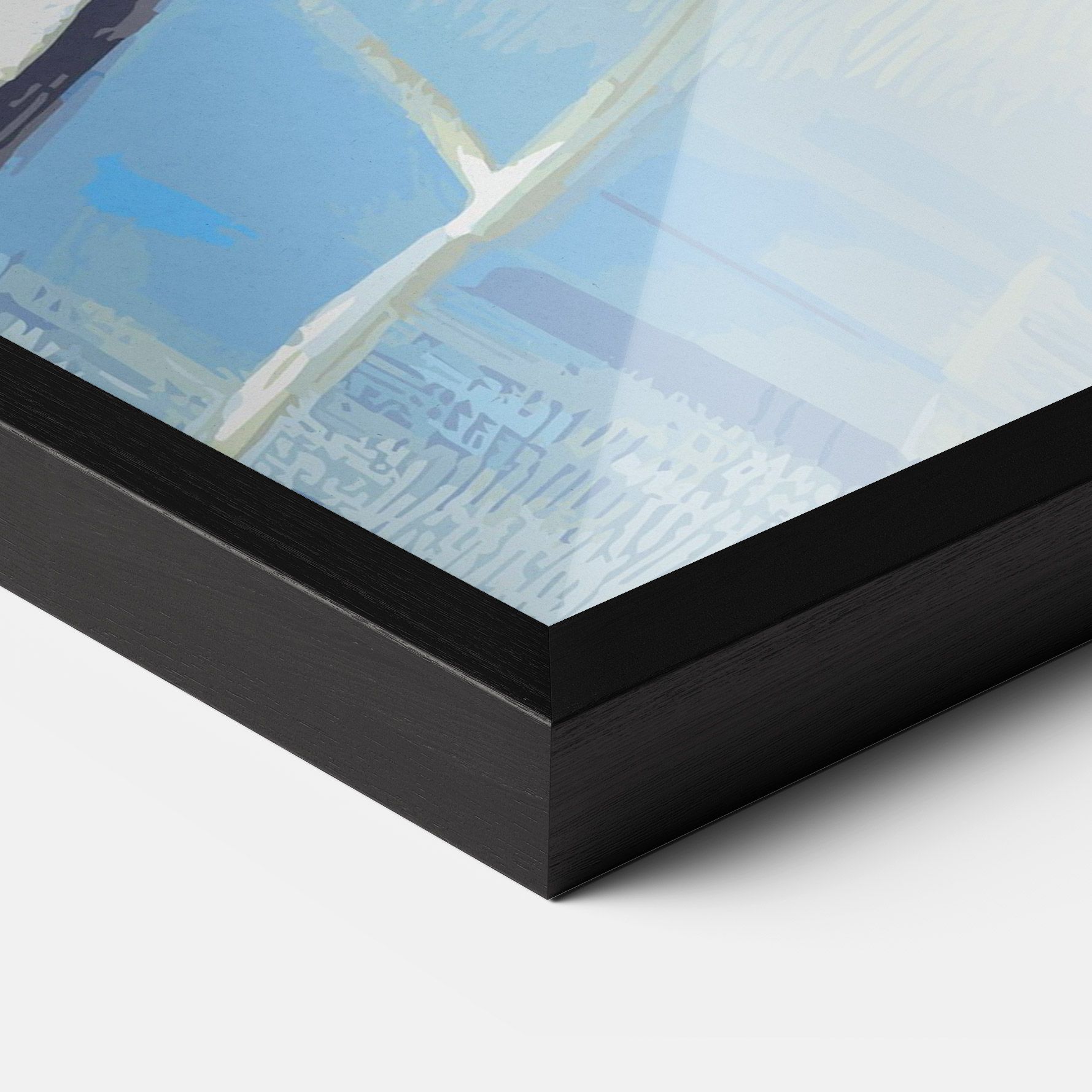 Bird Winter Painting mockup 3