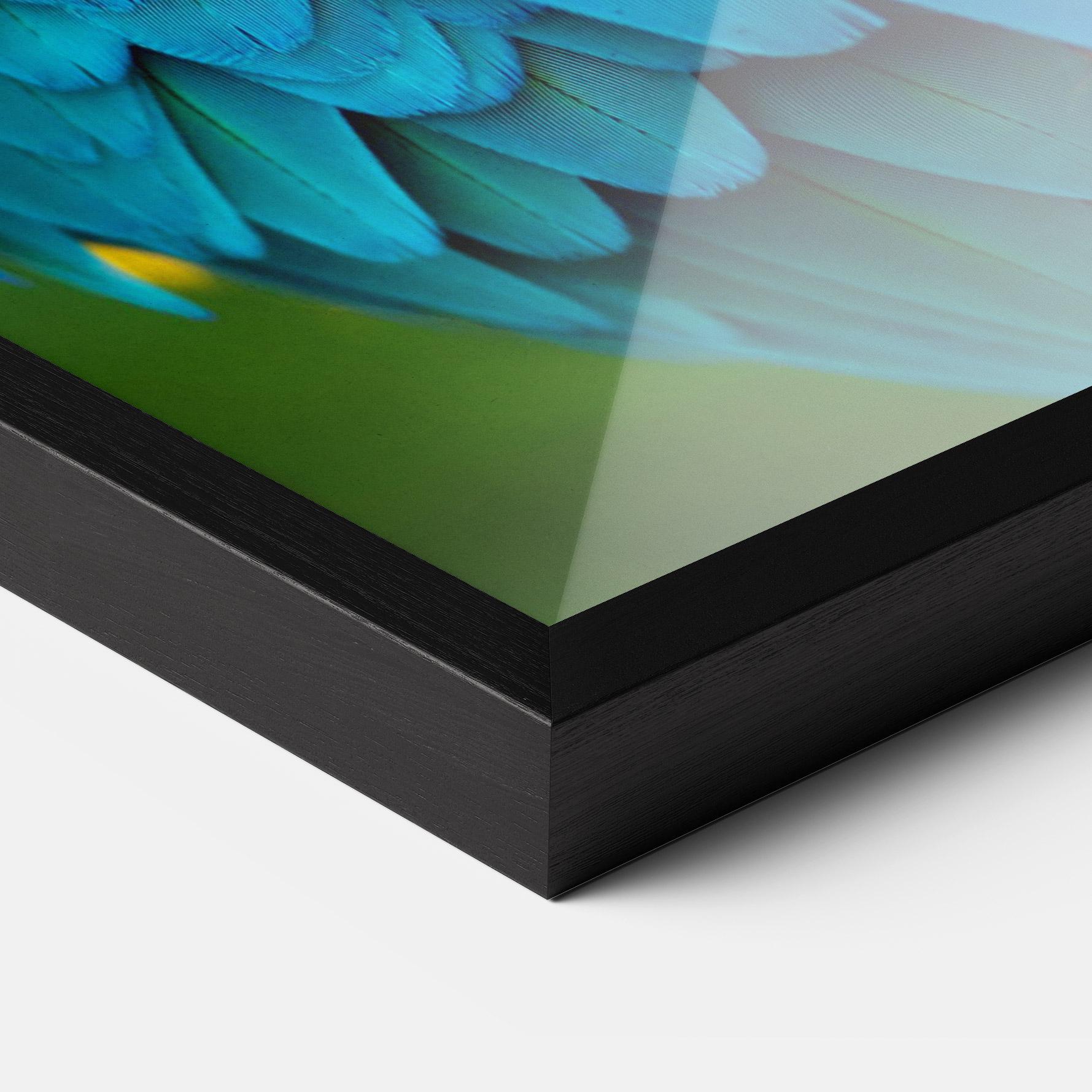 Gerahmte Poster Blue Parrot mockup 3