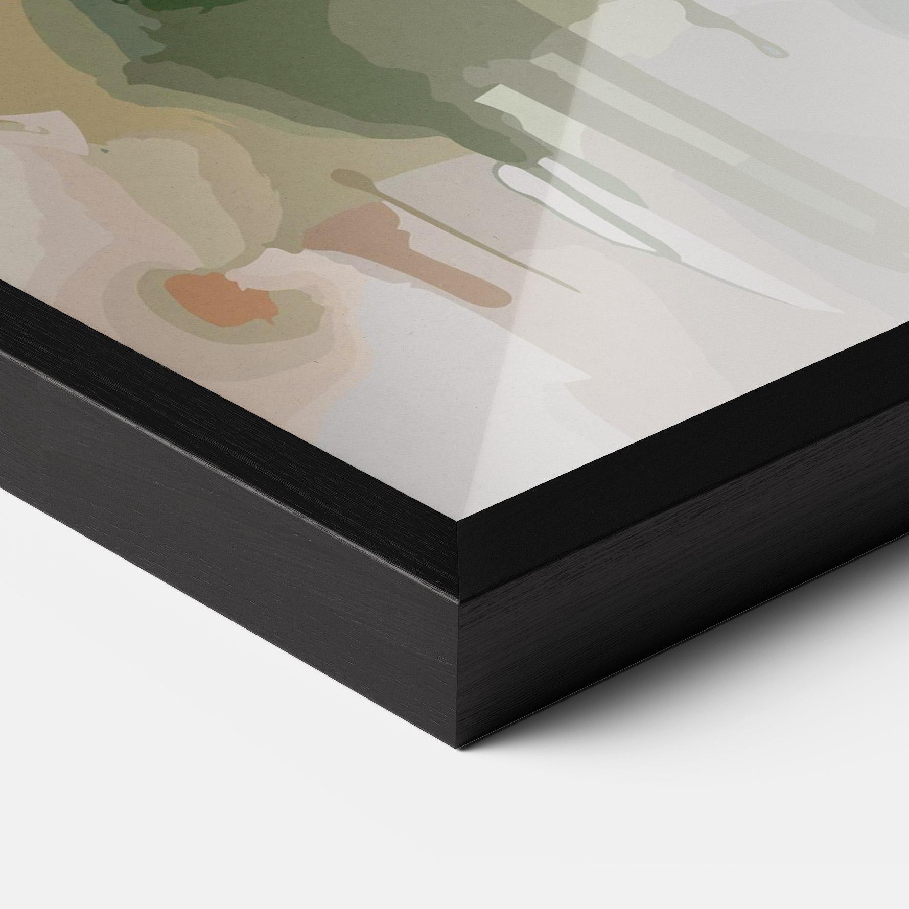 Gerahmte Poster Blue Pretty Bird mockup 3