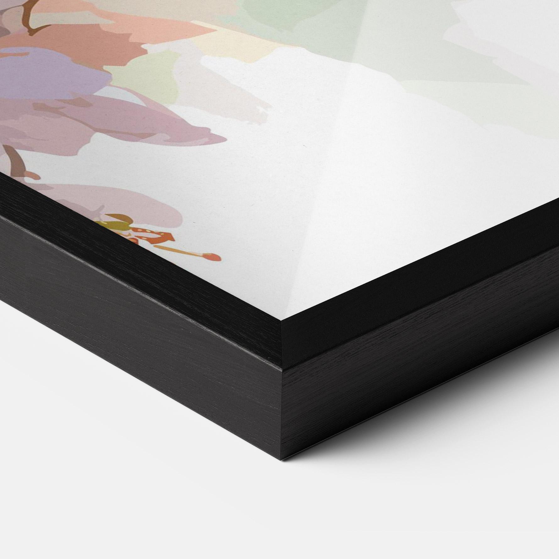 Gerahmte Poster Cute Green Parrot mockup 3