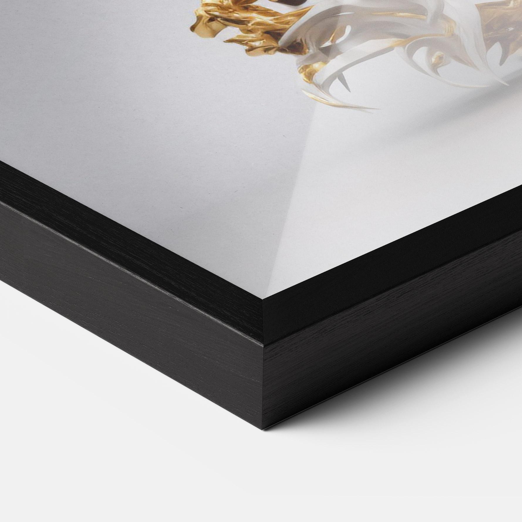 Gerahmte Poster Gold 3d Eagle mockup 3