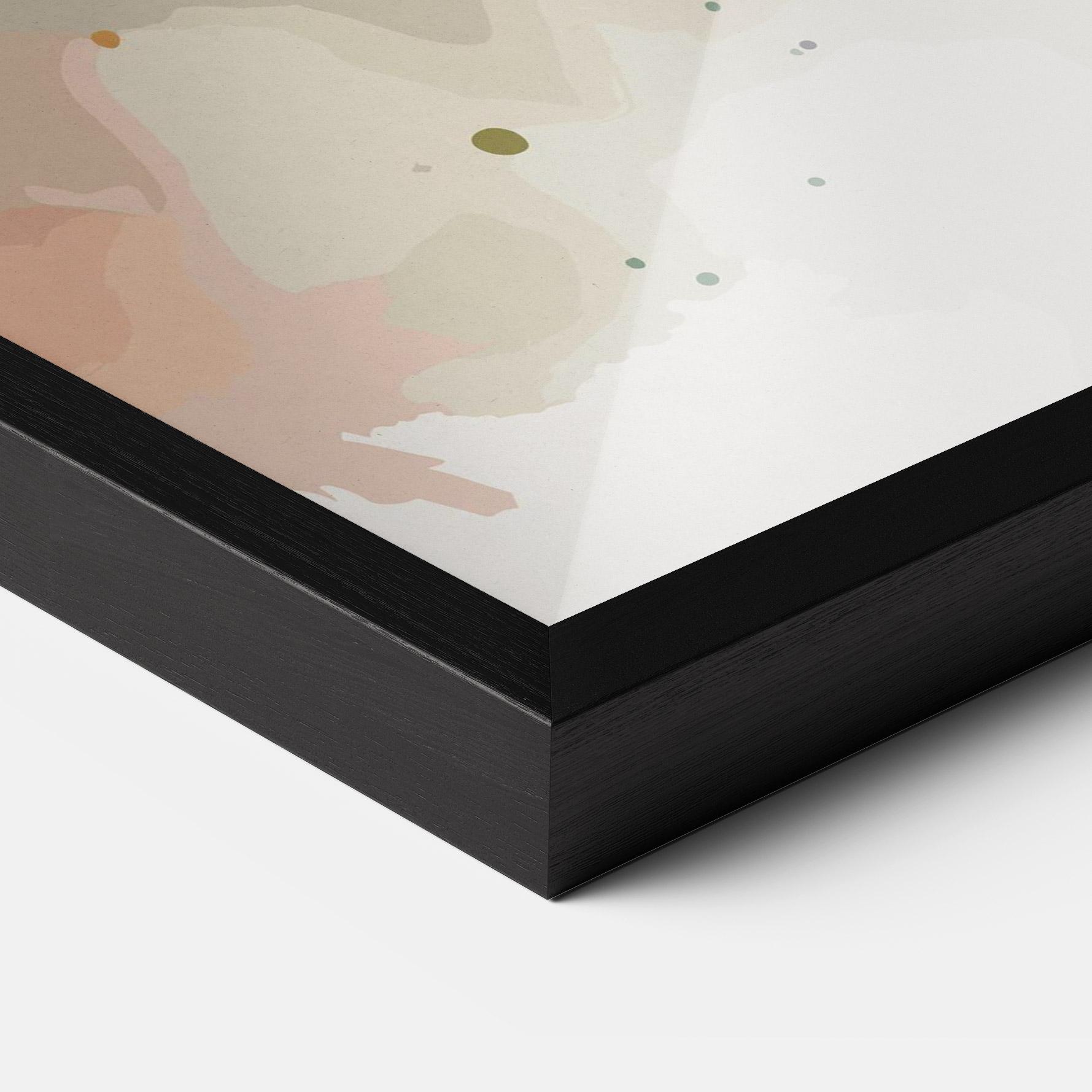 Gerahmte Poster Orange Purple Bird mockup 3