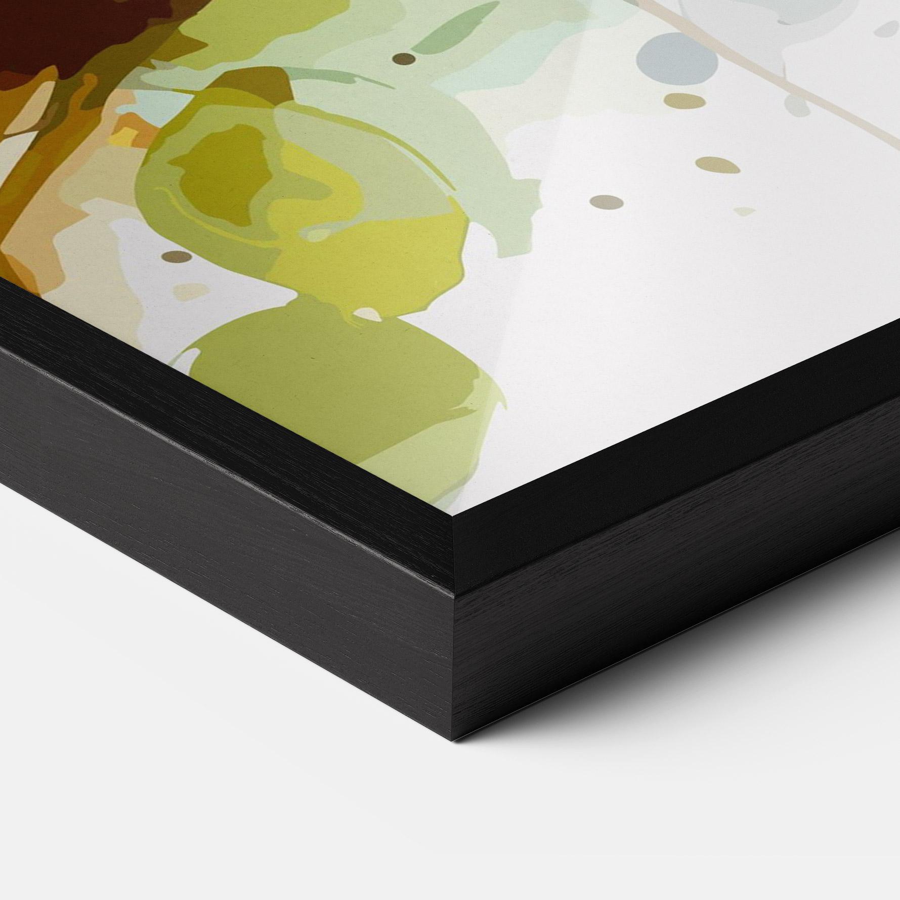 Gerahmte Poster Pretty Blue Bird mockup 3