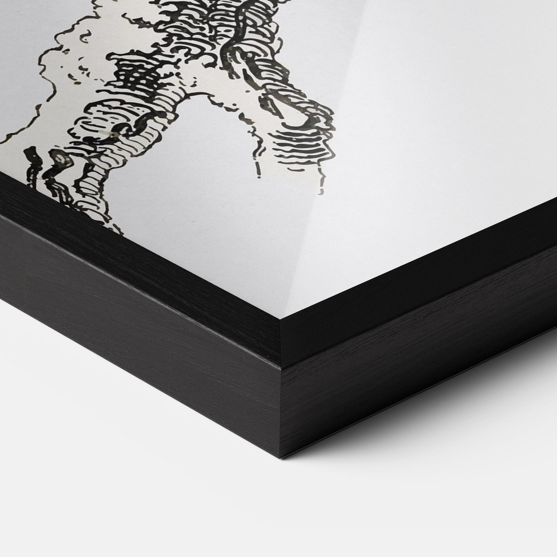 Gerahmte Poster Yellow Owl mockup 3