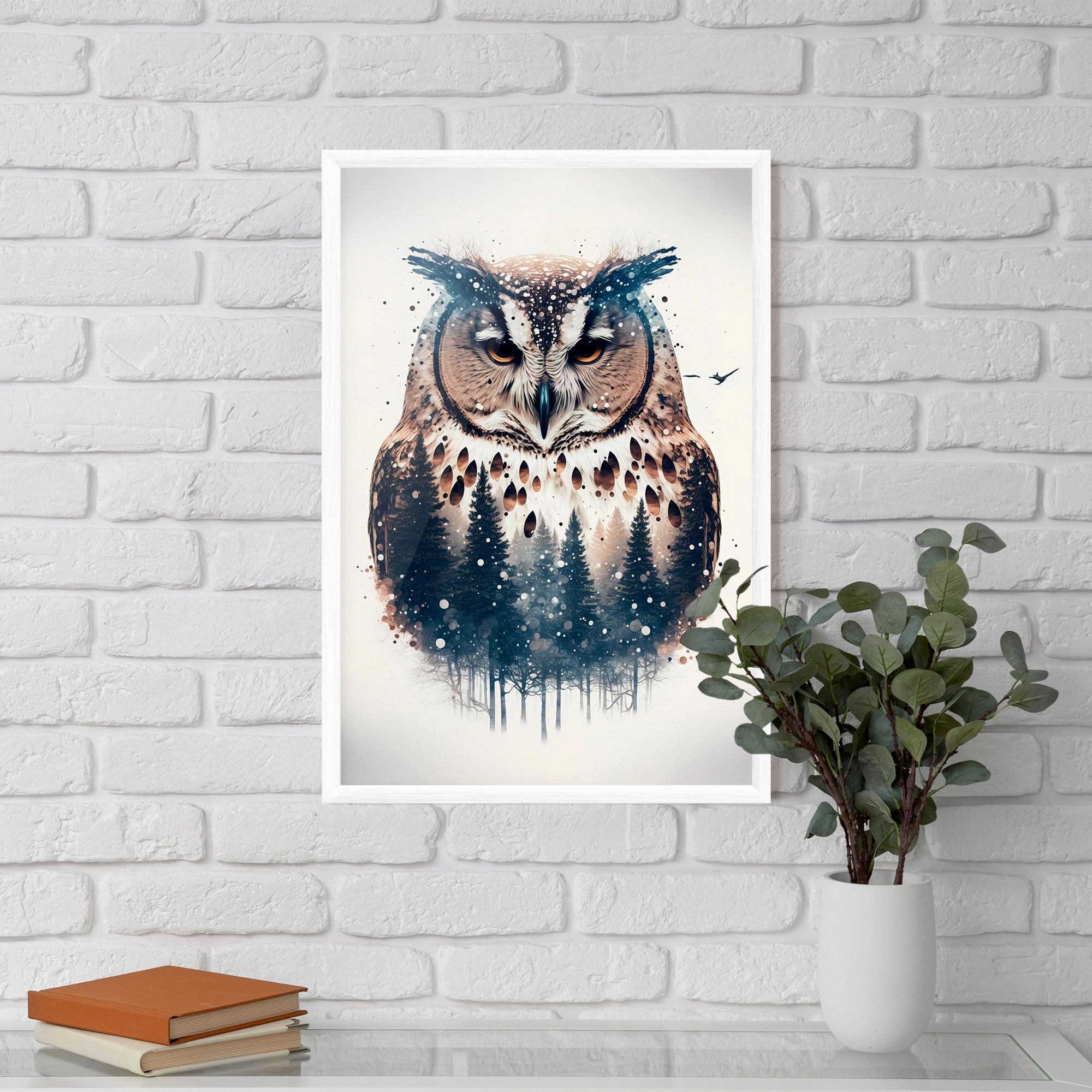 Owl Portrait mockup 5