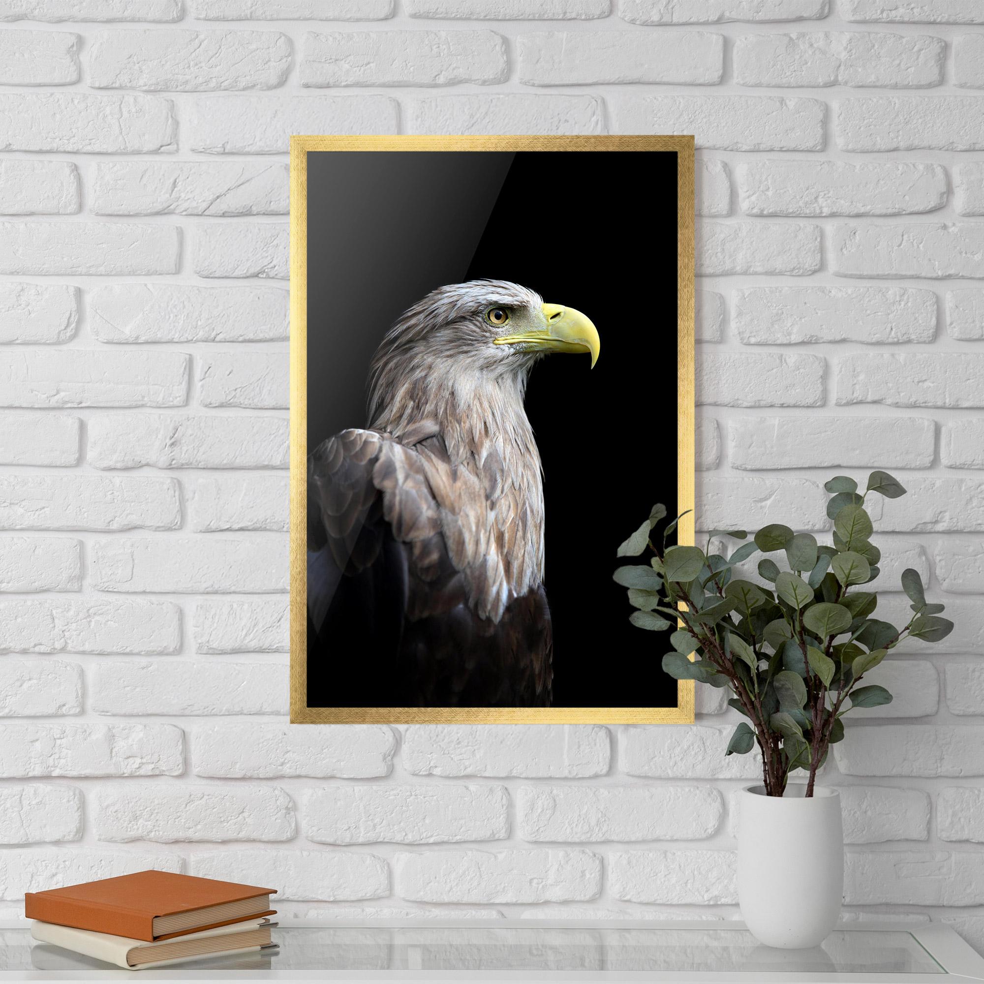 Gerahmte Poster Close Up Eagle mockup 5